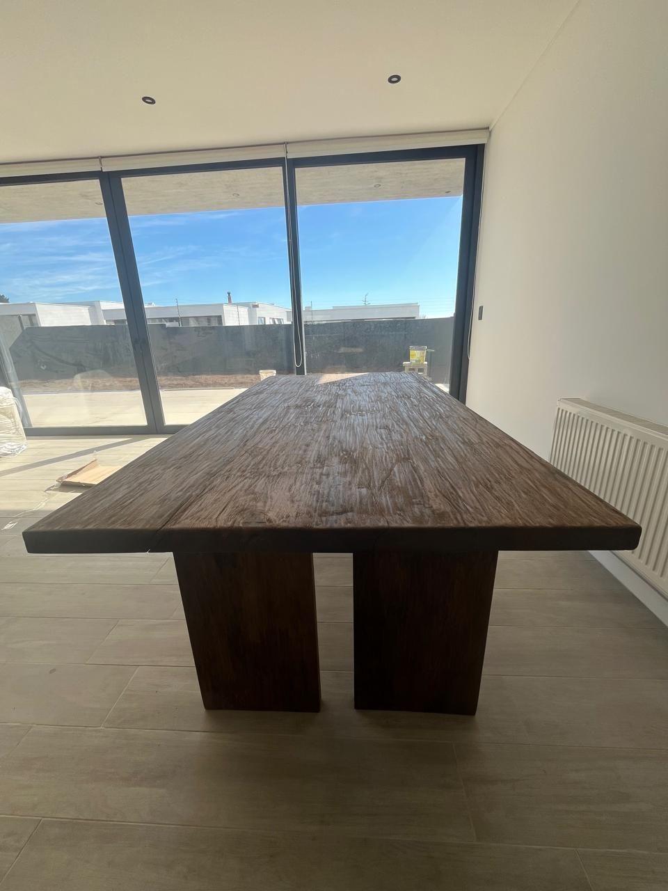 MESA DE COMEDOR ROBLE RUSTICO-4