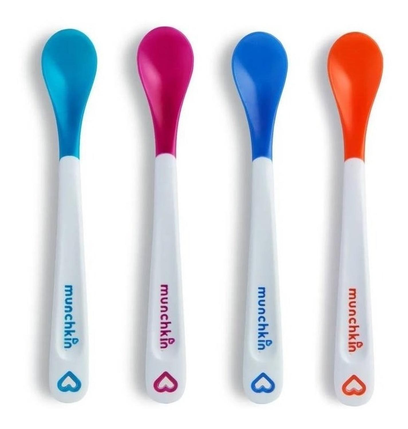 Set 4 Cucharas Con Sensor De Temperatura Munchkin-1
