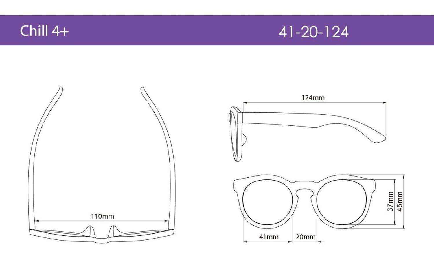 Lentes De Sol Para Niños Chill Talla 4+ Años 4 Años cafe-2