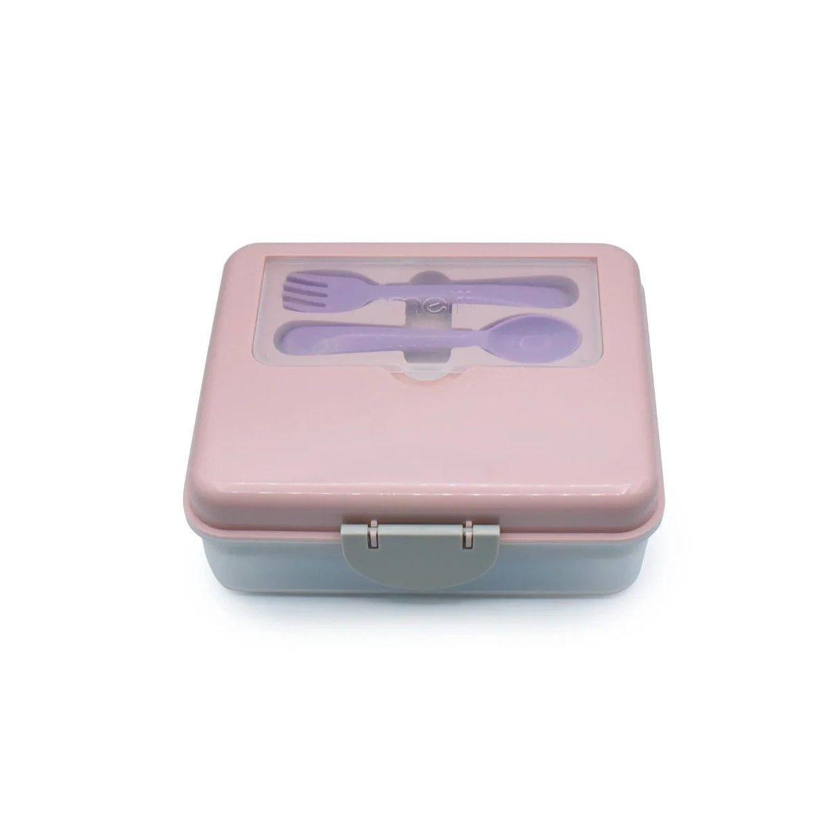 Lonchera Bento Box Con Cubiertos Melii - Rosa-1