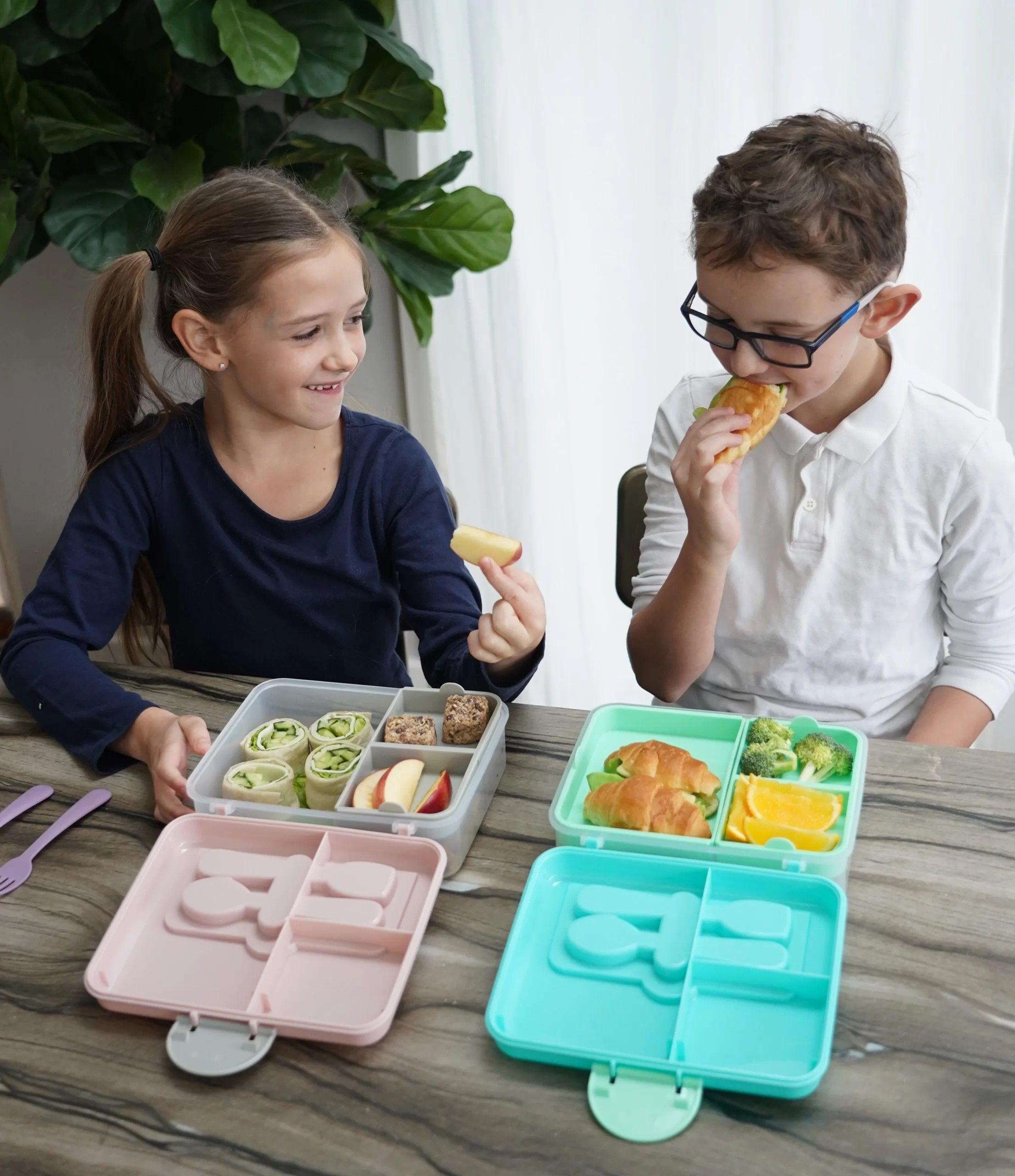 Lonchera Bento Box Con Cubiertos Melii - Rosa-5
