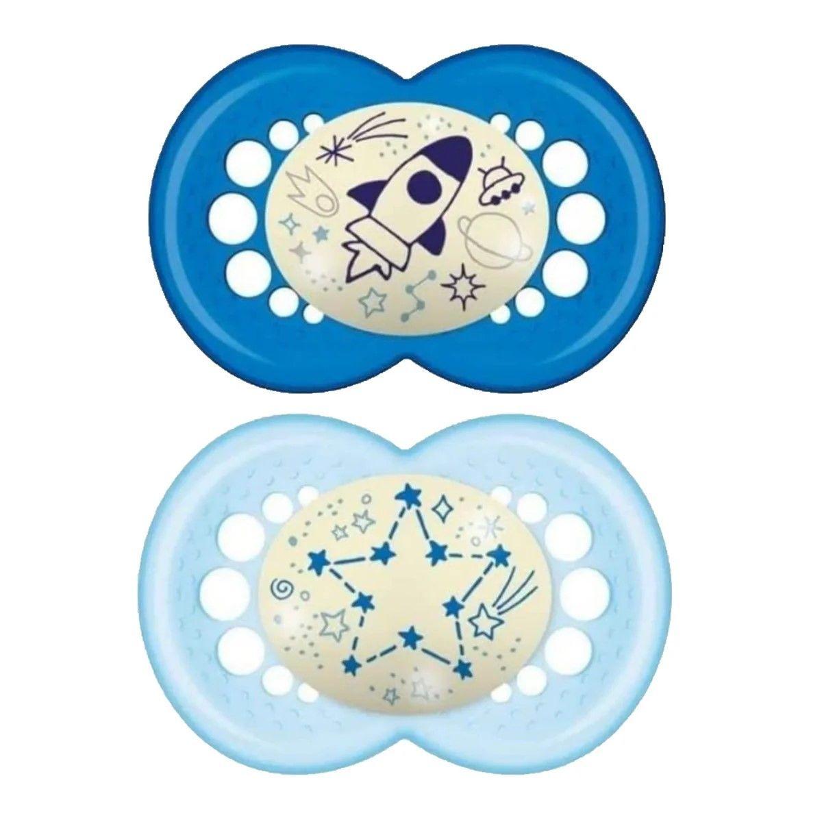 Pack Chupete Silicona Nocturno 16 Meses Mam-0