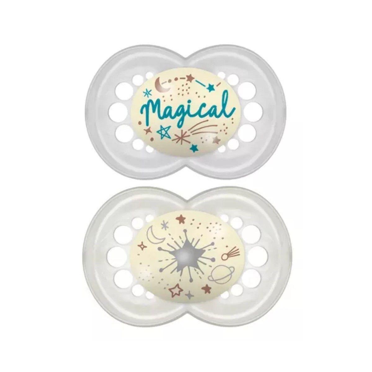 Pack Chupete Silicona Nocturno 16 Meses Mam-0