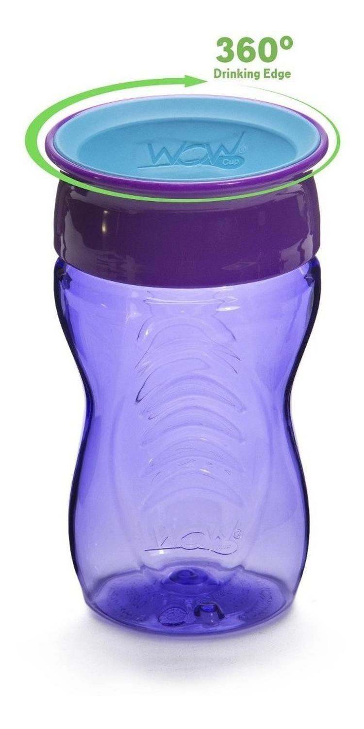 Vaso Para Niños Wow Cup 360 Tritan lila-2