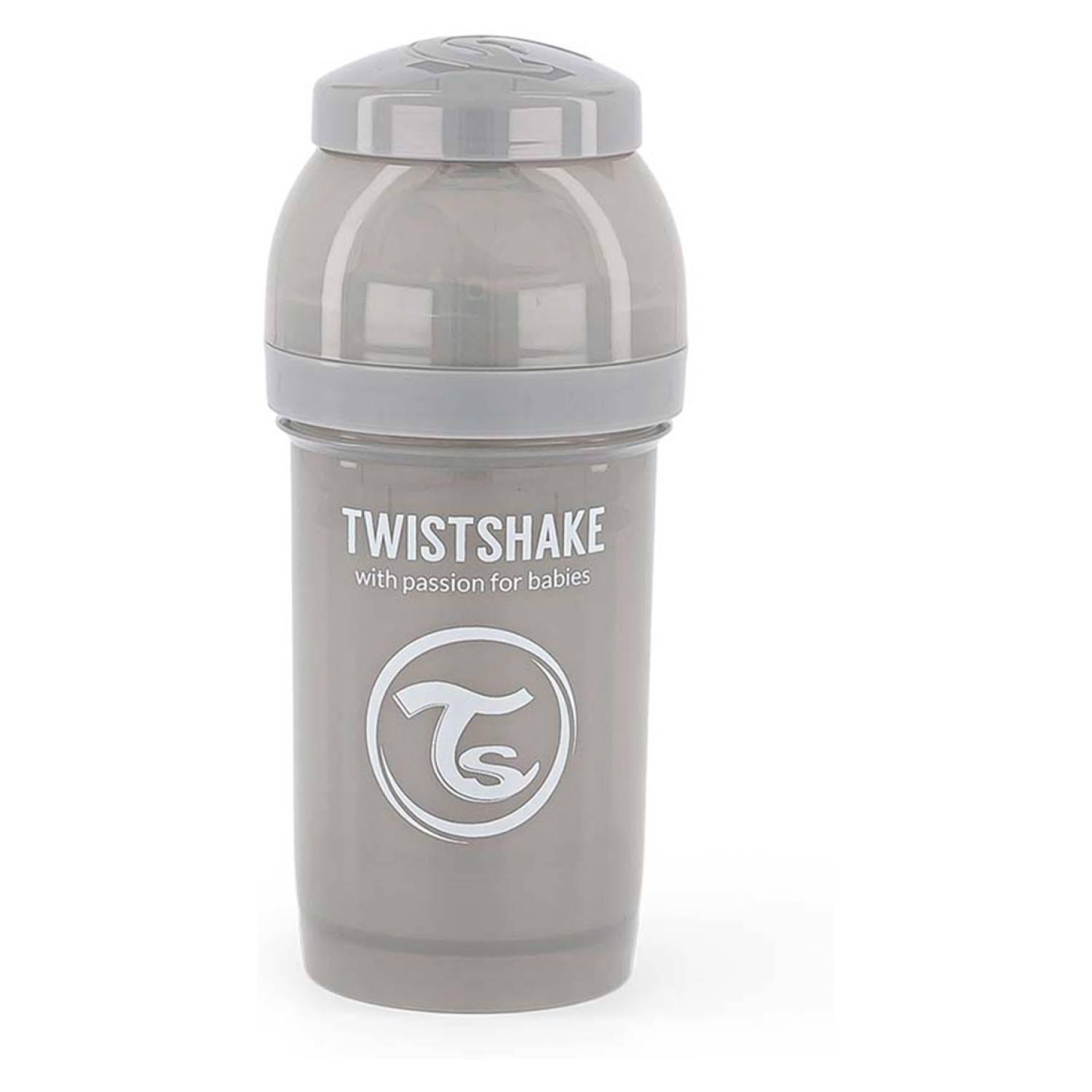 Mamadera Anti -Cólicos Twistshake 180 ml gris-2