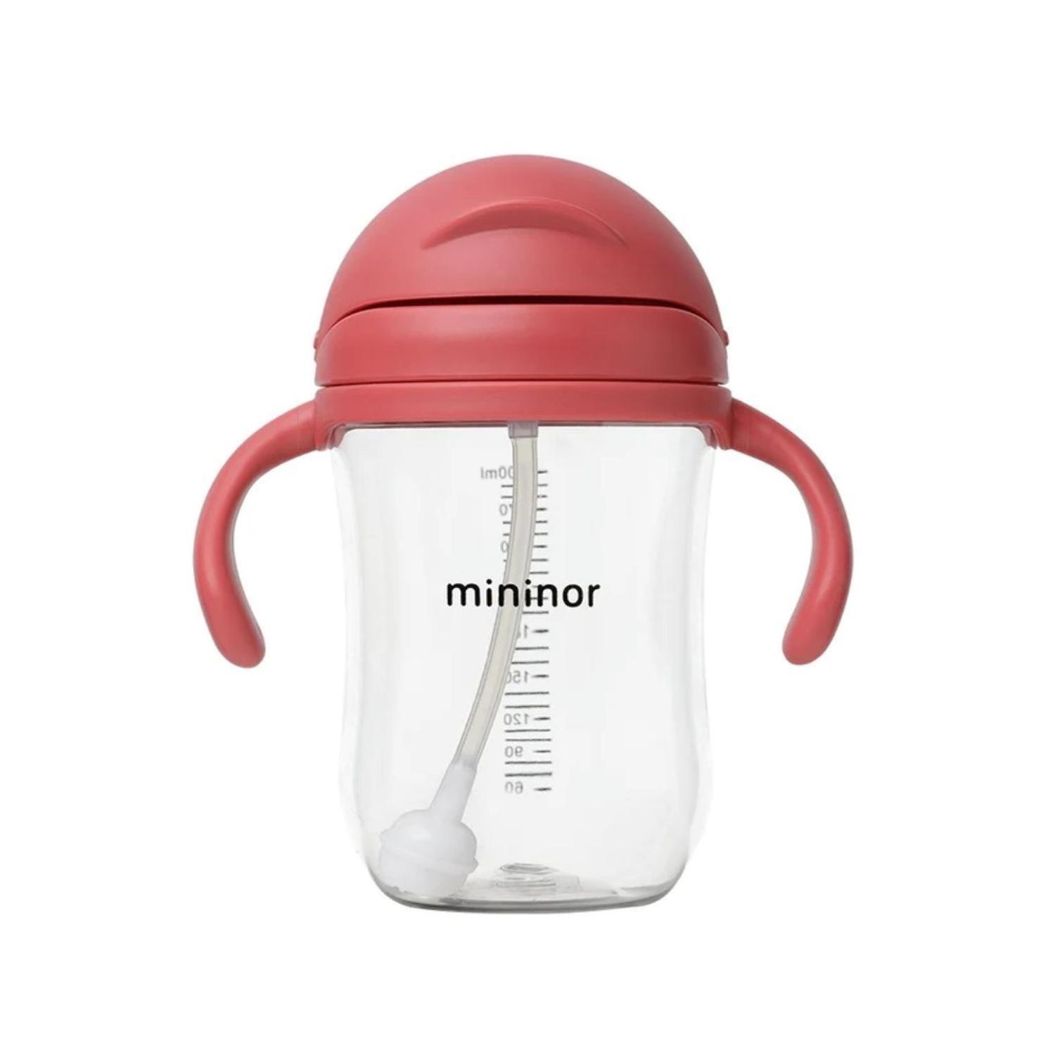 Vaso Con Bombilla Mininor 330 ml rojo-1