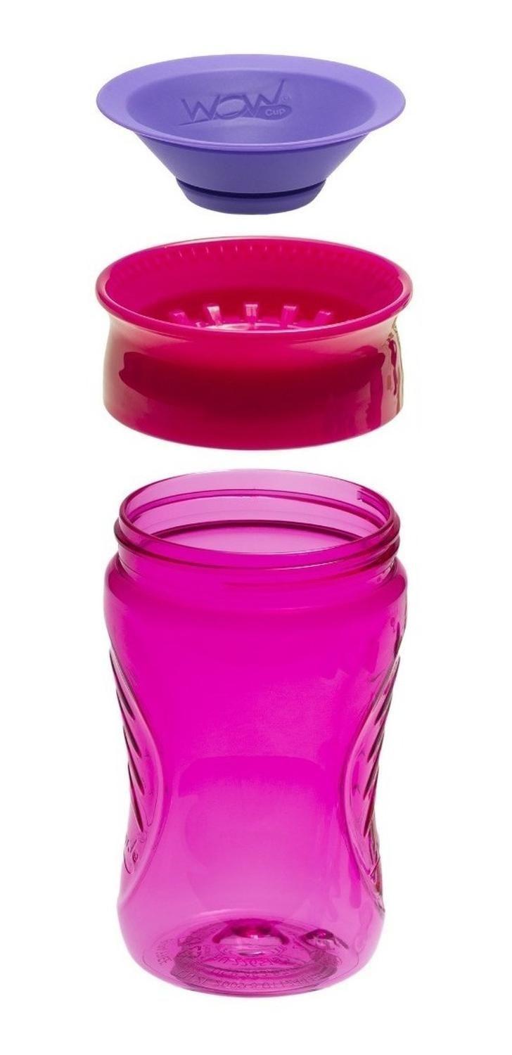 Vaso Para Niños Wow Cup 360 Tritan rosa-2