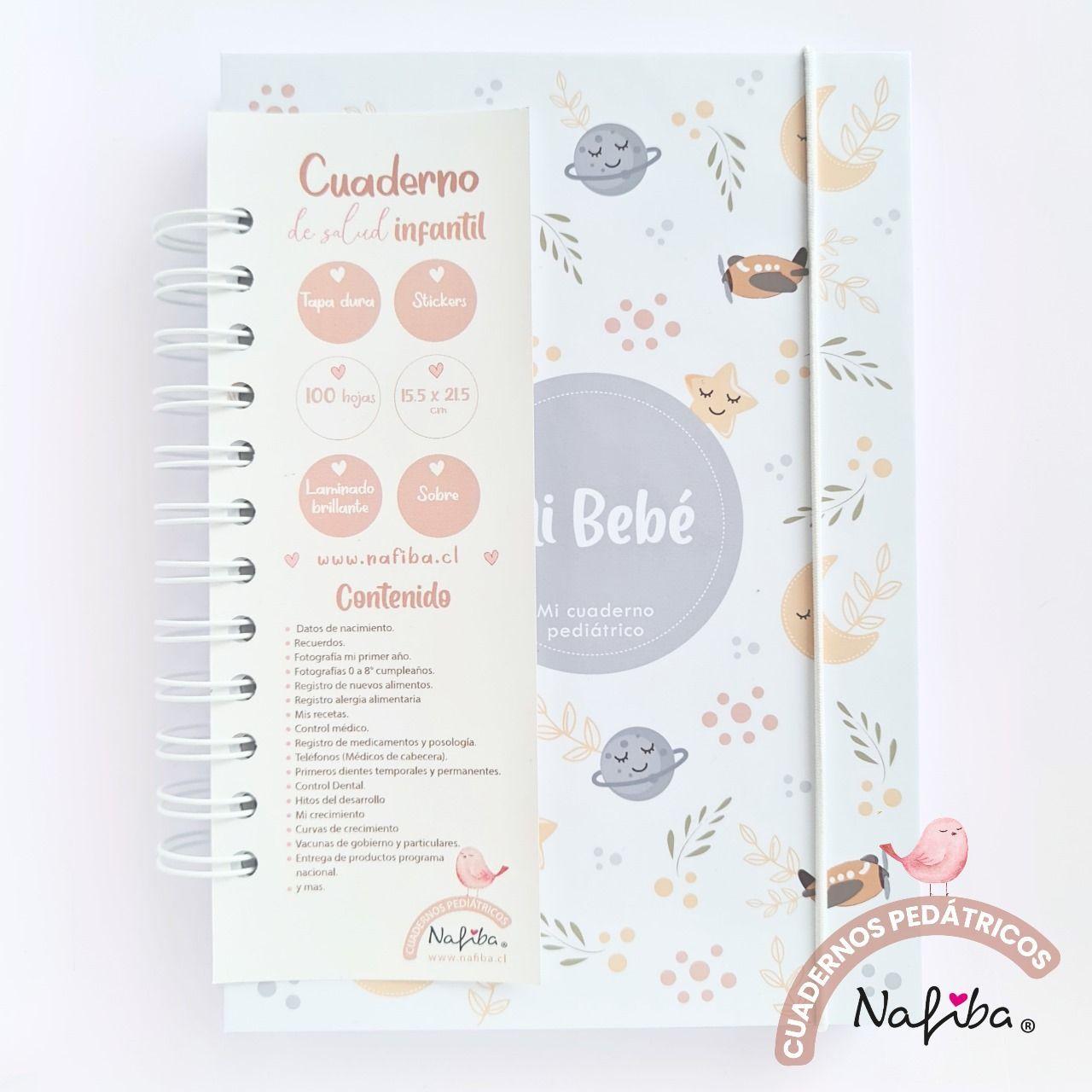Libreta Pediátrica Gris Avión-0