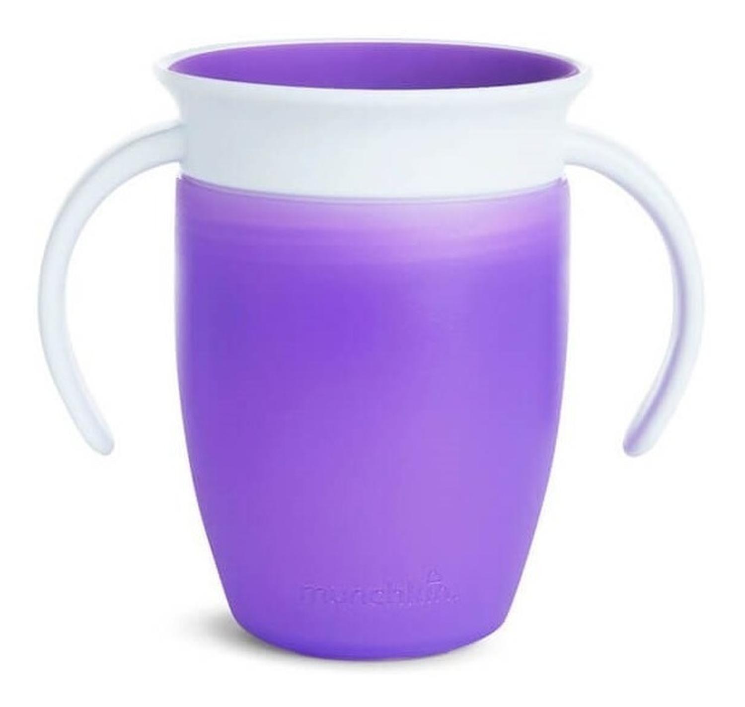 Vaso Antiderrame 360° Con Asas 207 Ml Munchkin lila-0