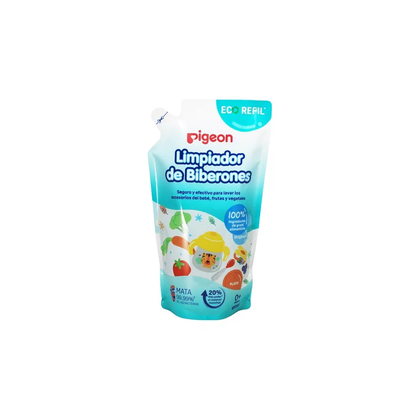 Liquido Limpiador Mamaderas Biberones Recarga Pigeon-0