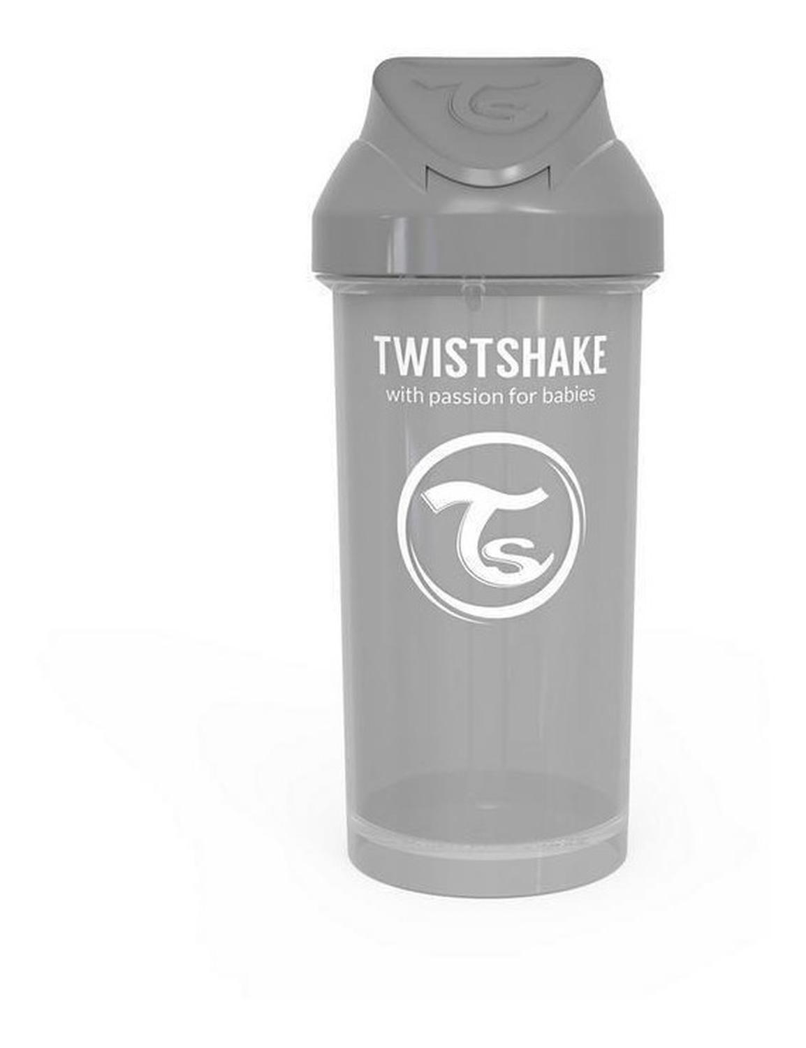 Vaso Con Bombilla Straw Cup Twistshake 360ml gris-0