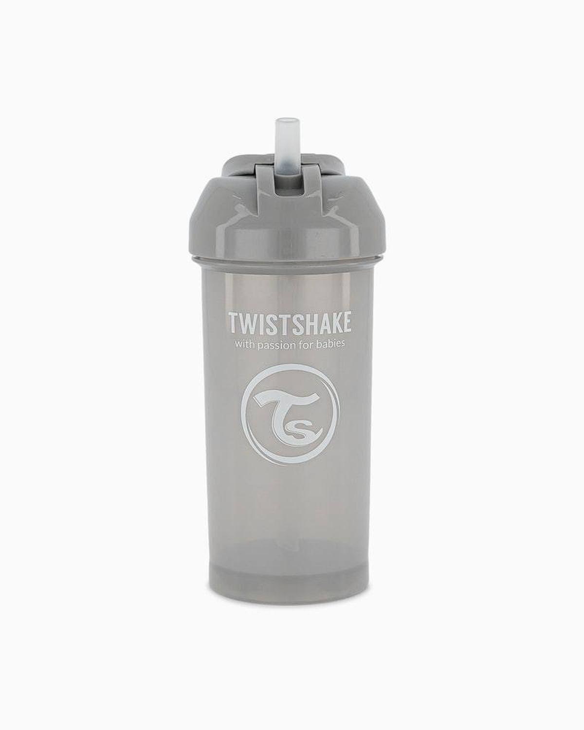 Vaso Con Bombilla Straw Cup Twistshake 360ml gris-1