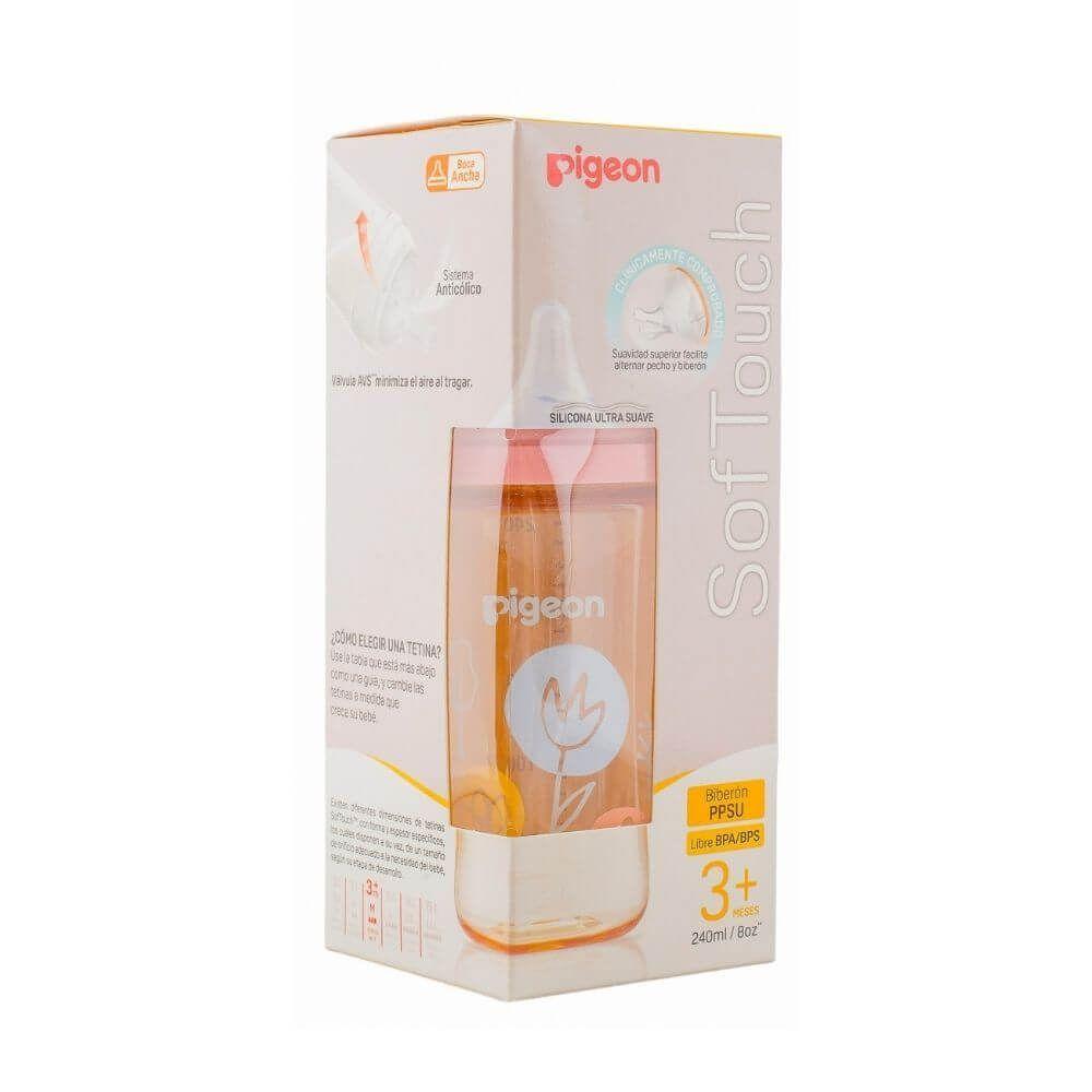 Mamadera Softouch Pigeon PPSU 240 ml Flower-1