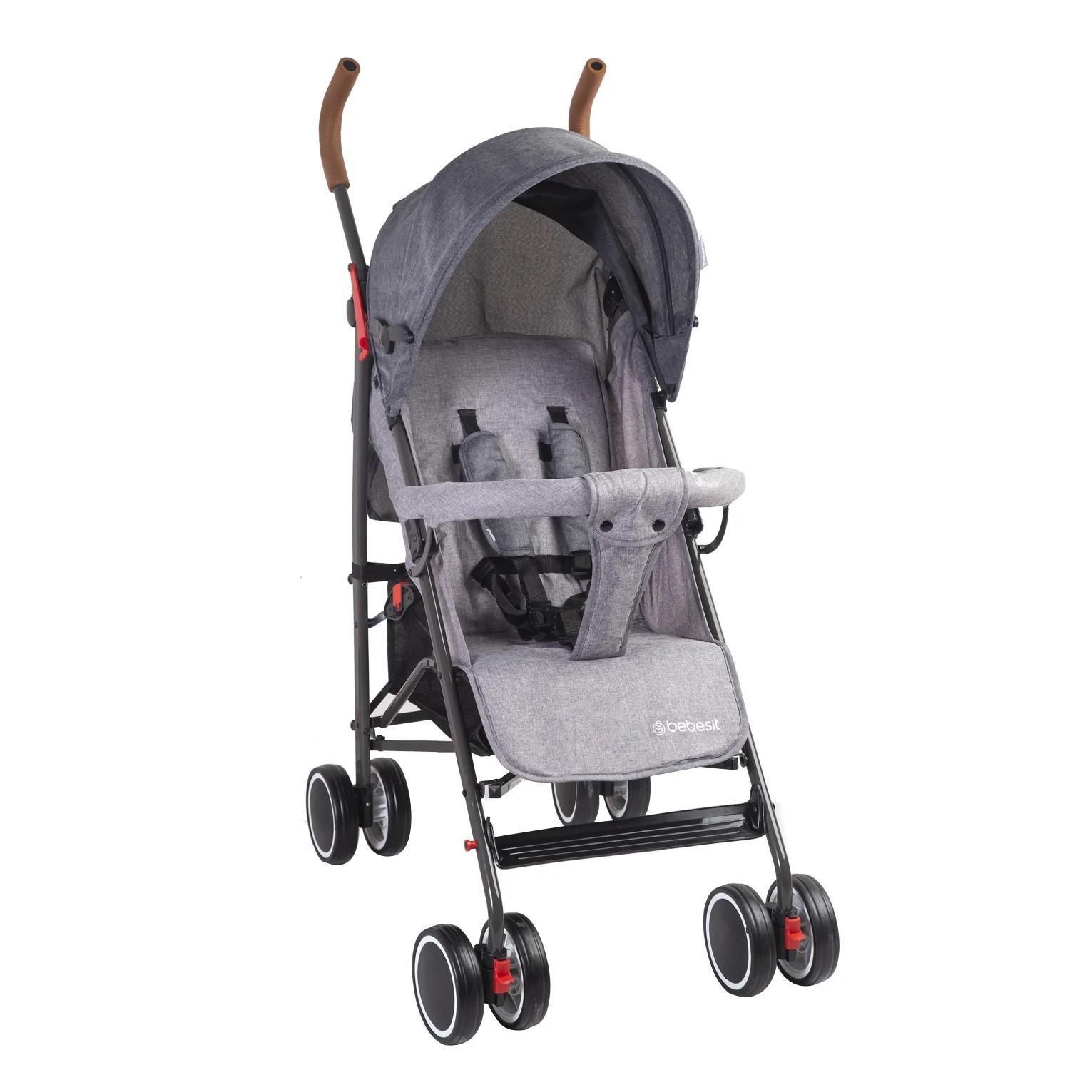 Coche Paragua Clap Melange Gris Bebesit-0