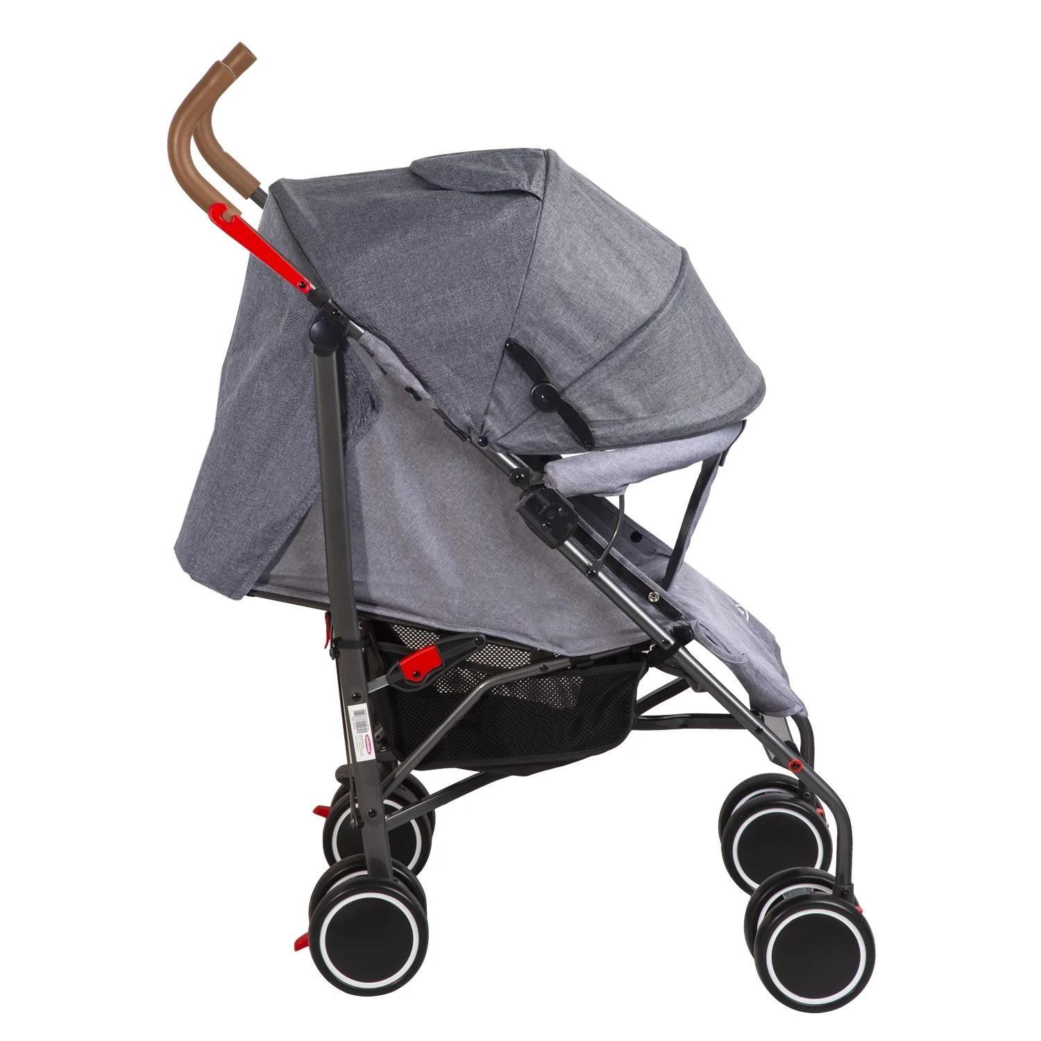 Coche Paragua Clap Melange Gris Bebesit-1