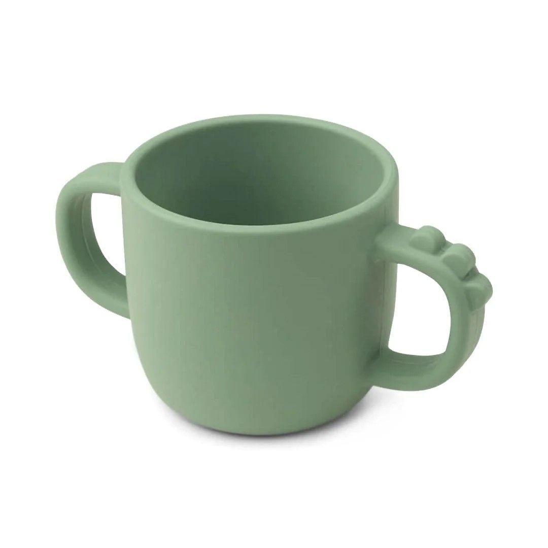 Taza de Silicona Con 2 Asas Peeakboo Croco - Verde-0