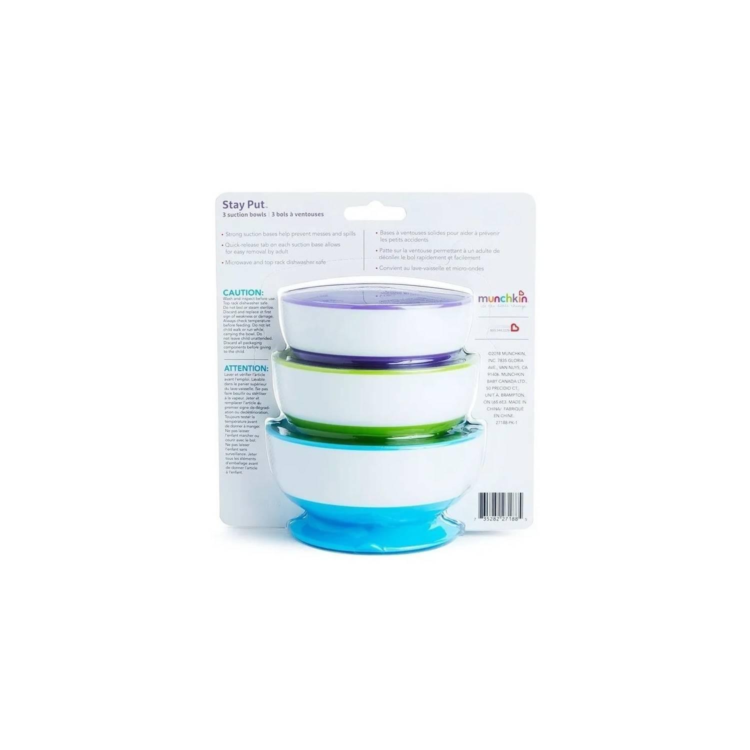 Set de 3 Bowls Antideslizantes Stay Put Munchkin-5