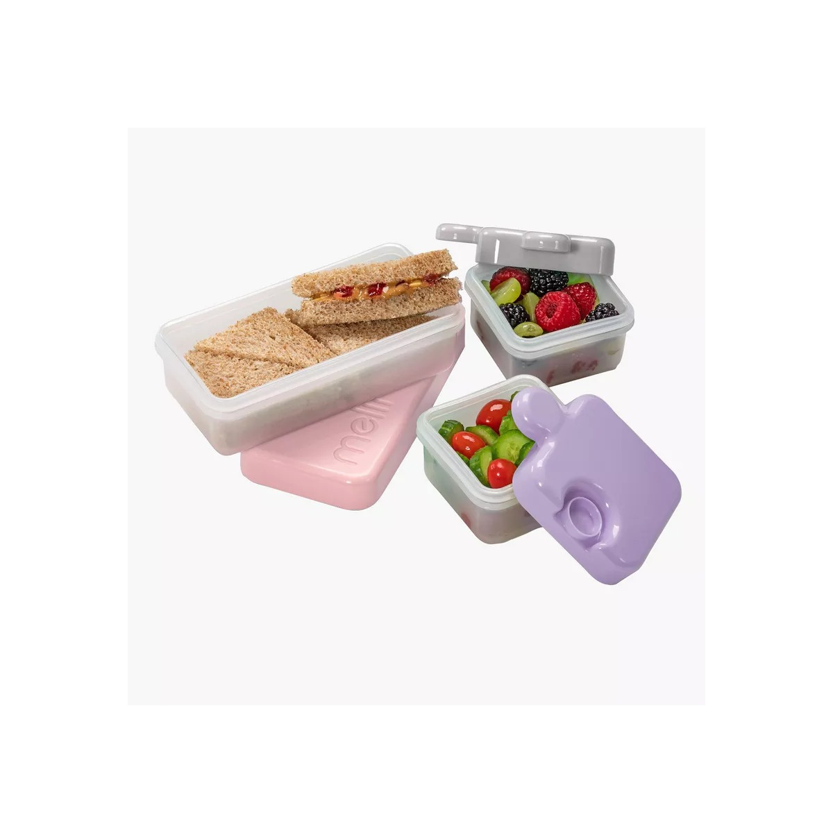 Contenedor De Comida Puzzle Melii – Rosa-2