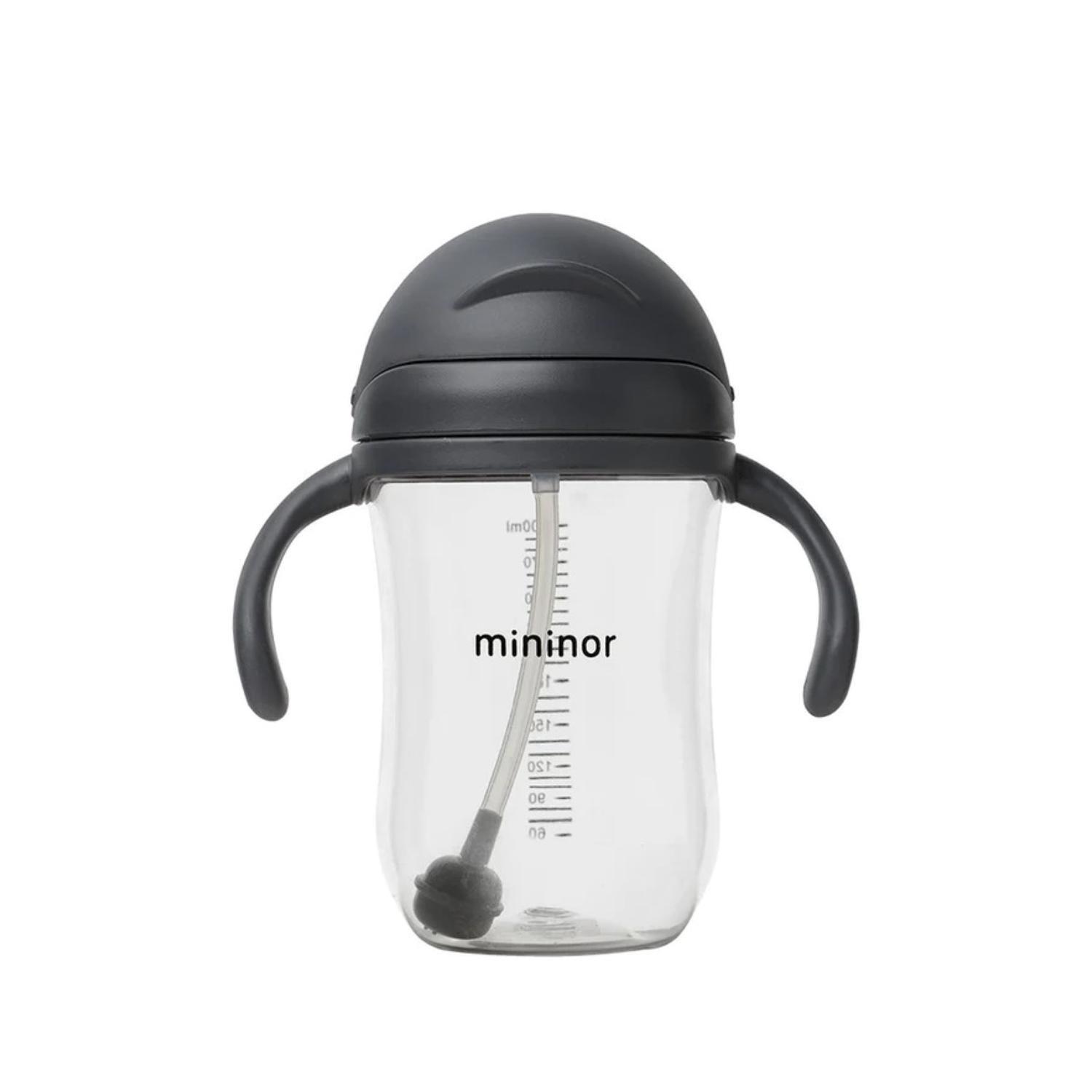 Vaso Con Bombilla Mininor 330 ml negro-1