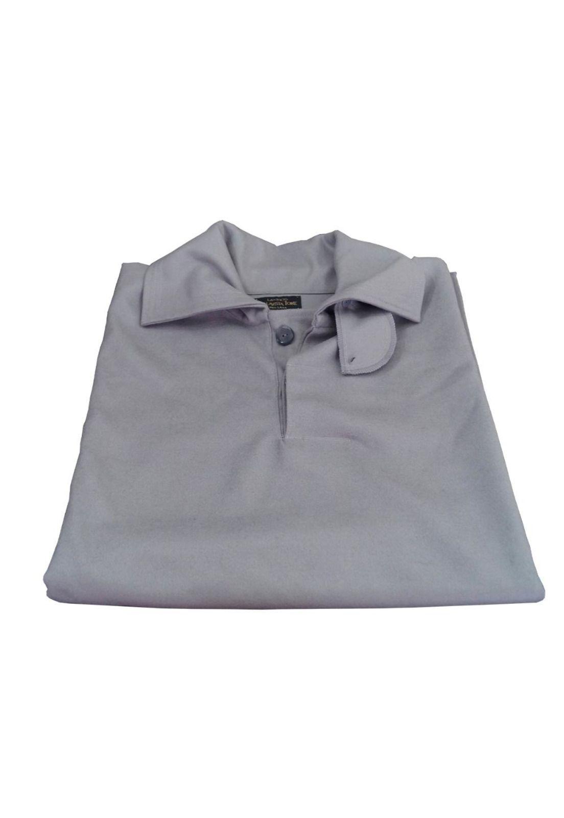 Poncho Sedan Unisex 100% Lana - Largo - Gris Claro-2