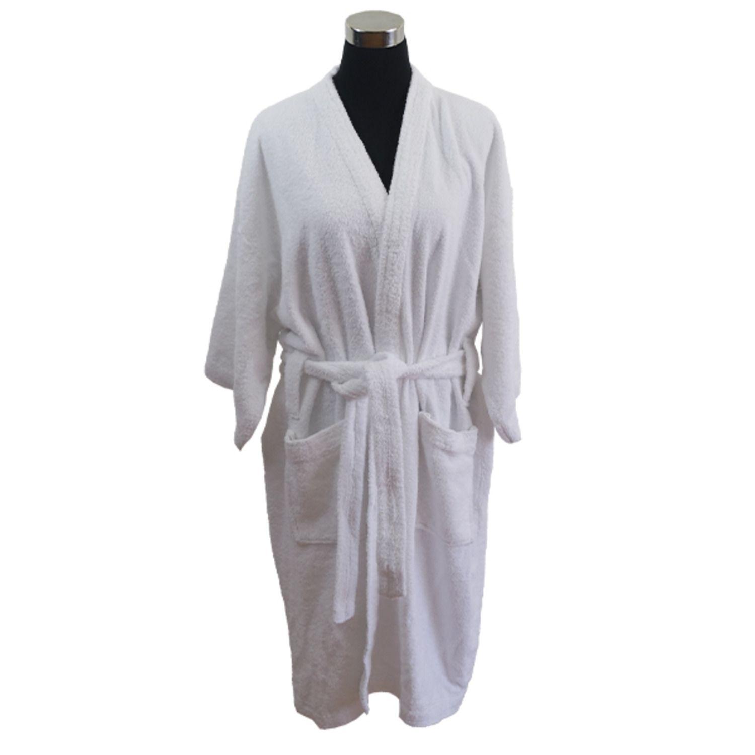 Bata de Baño Premium Talla L  Blanco-1