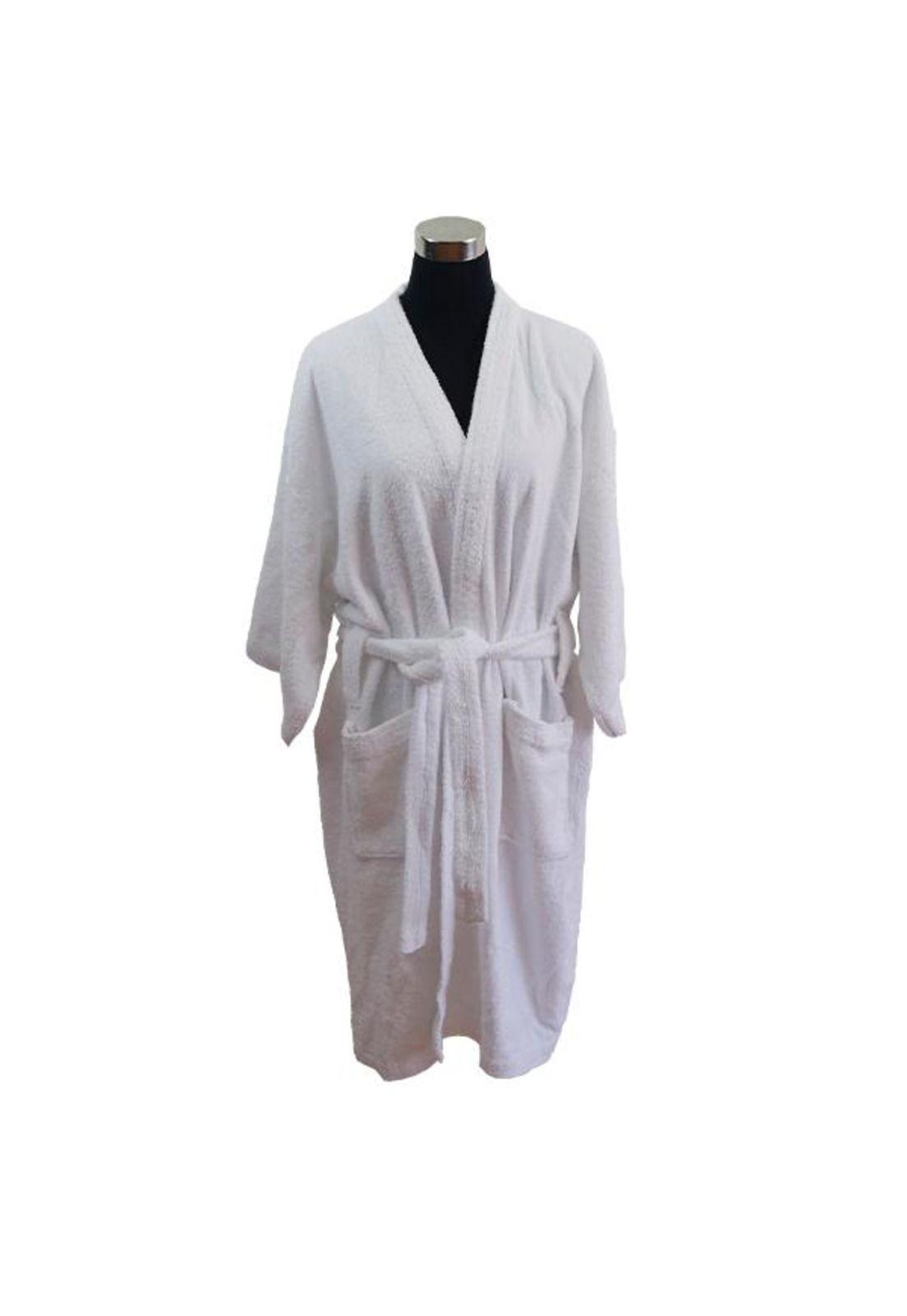Bata de Baño Premium Talla M  Blanco-1