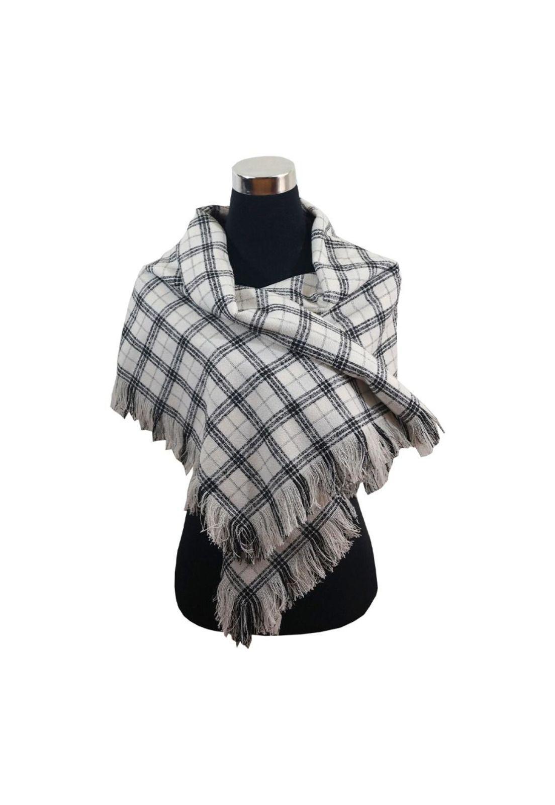 Puntilla Unisex Lana 100%  - 150x150 cm - Negro-2