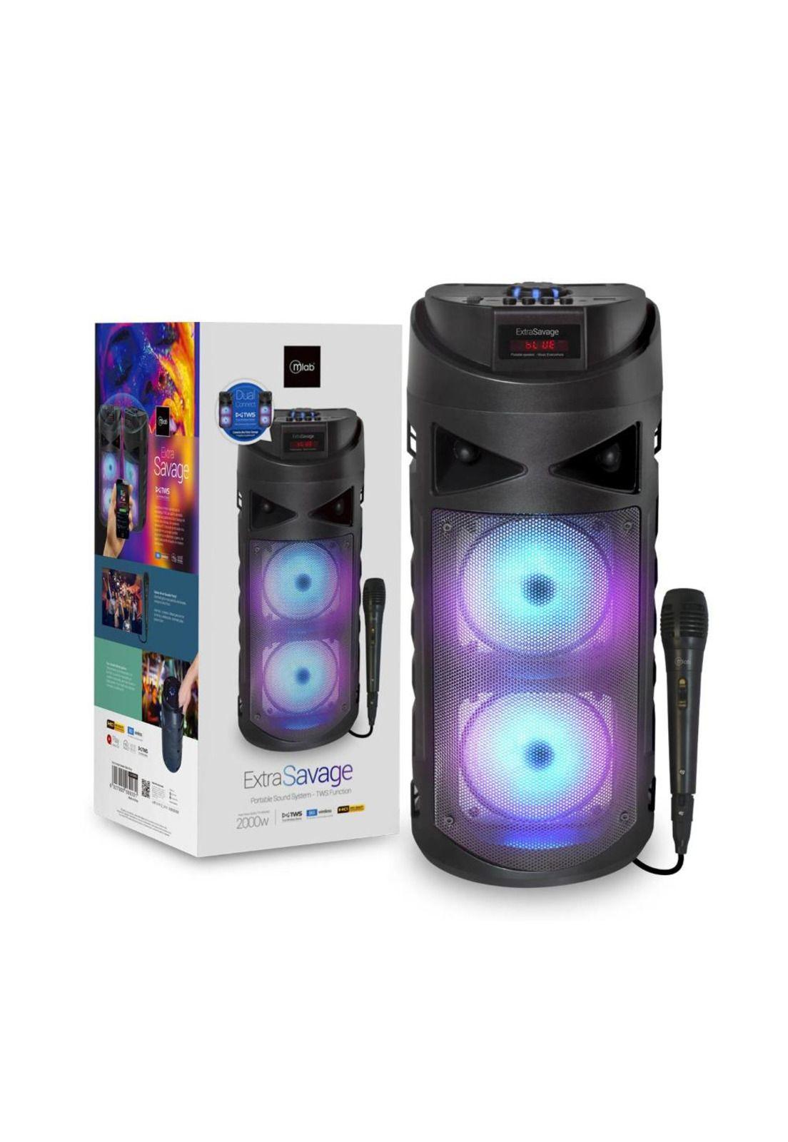 Parlante Portatil Karaoke TWS Mlab ExtraSavage-2