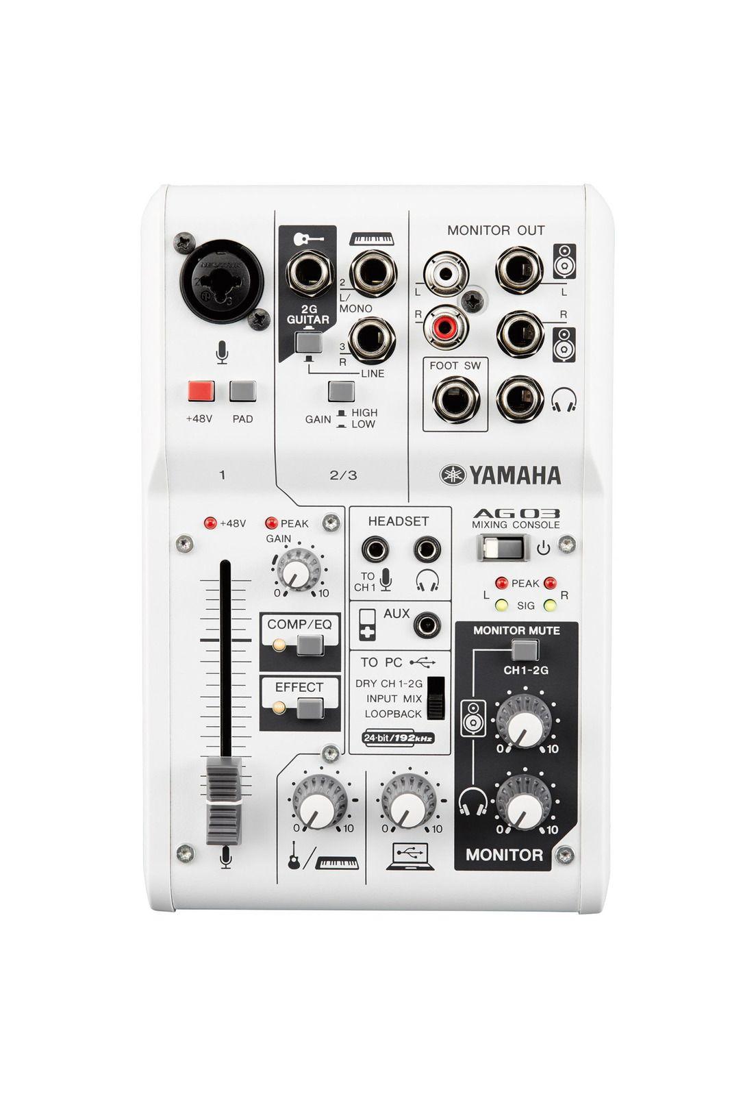 Mixer Analogo con Interfaz USB Yamaha AG03-1