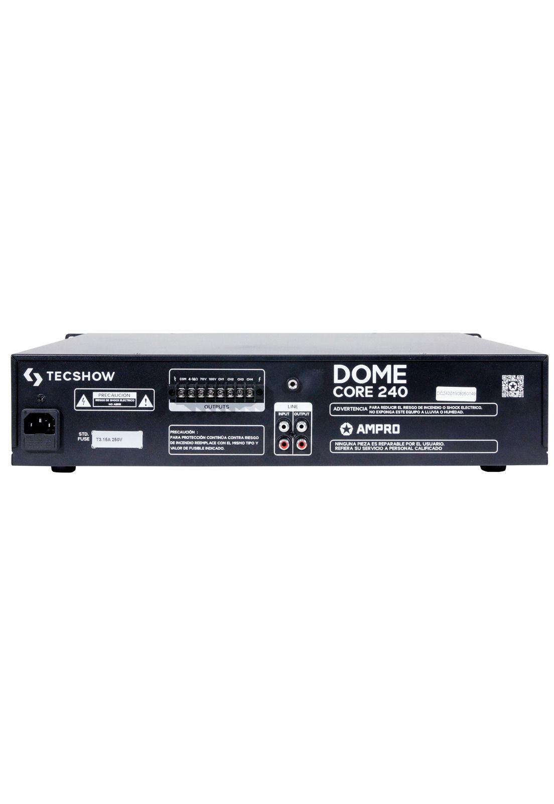 Amplificador de Linea Tecshow Dome Core 240-2