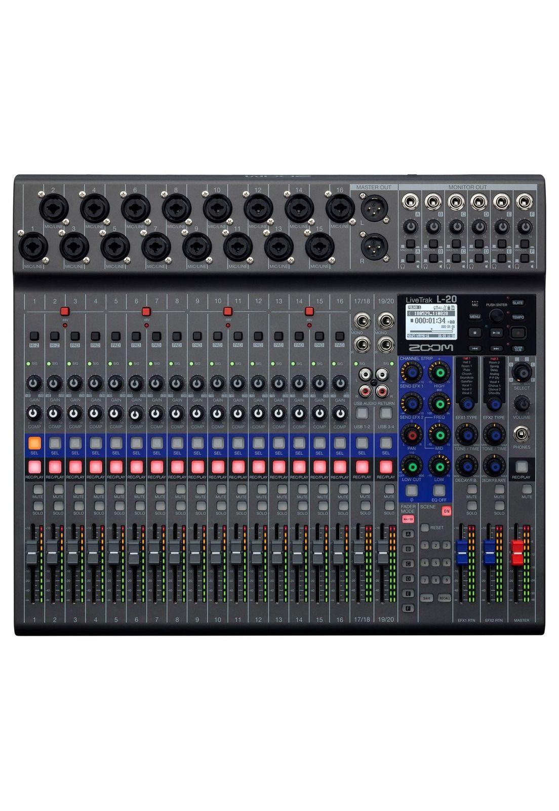 Mixer Digital Zoom LiveTrak L-20-0
