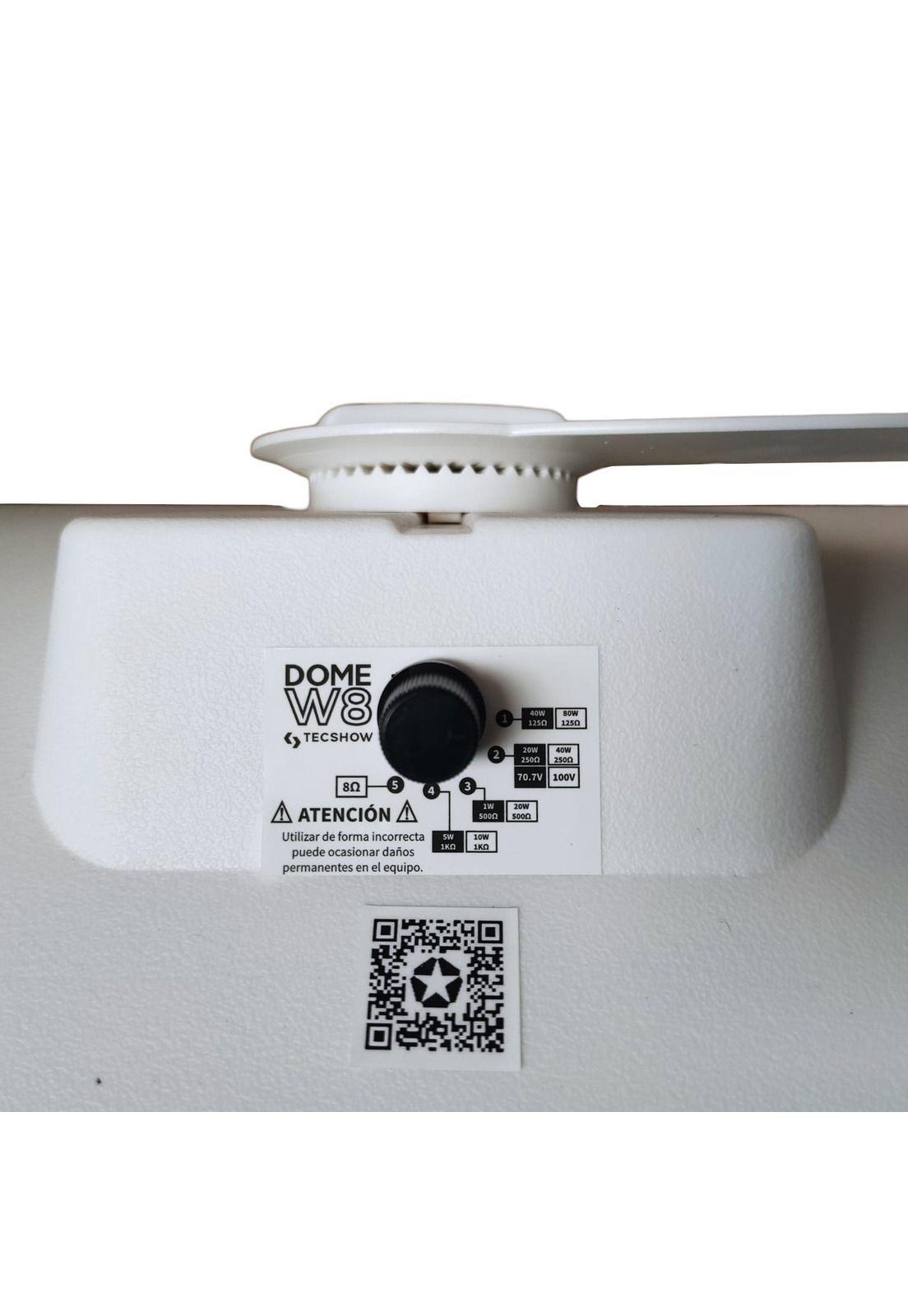 Parlantes Ambientales Tecshow DOME W8 Blanco (par)-3