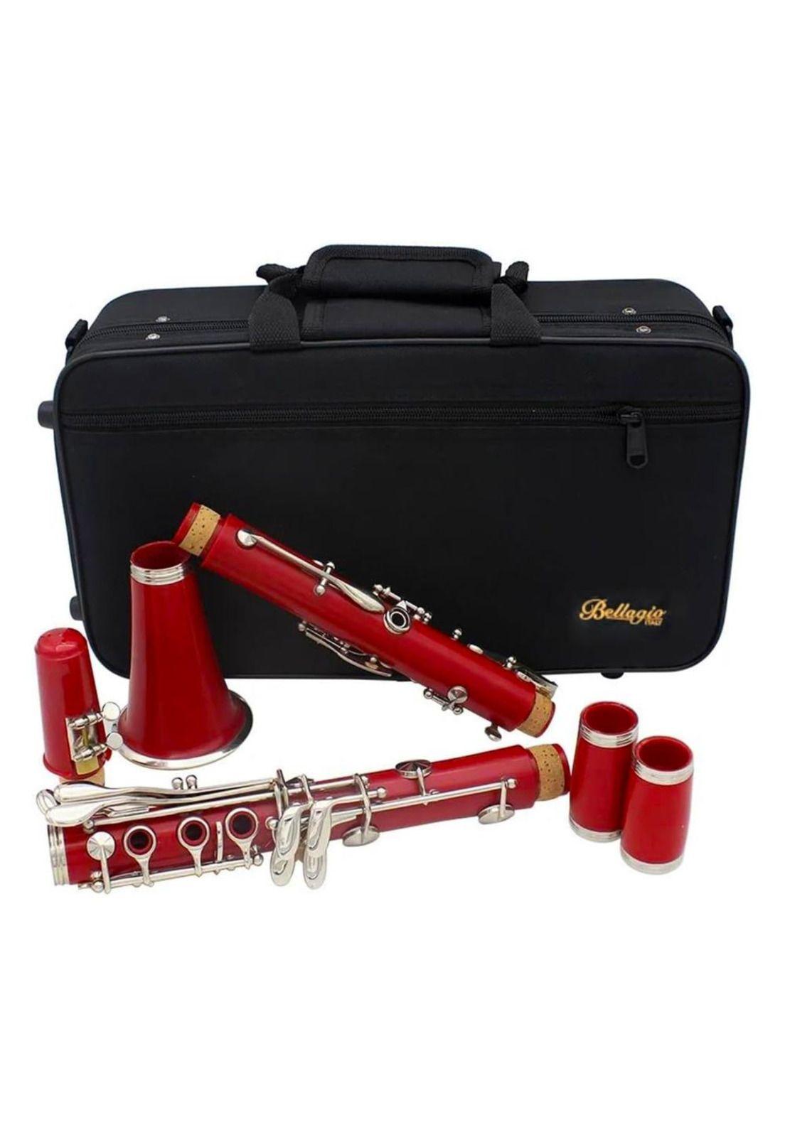 Clarinete en Bb color rojo Bellagio BE-CL-905-1