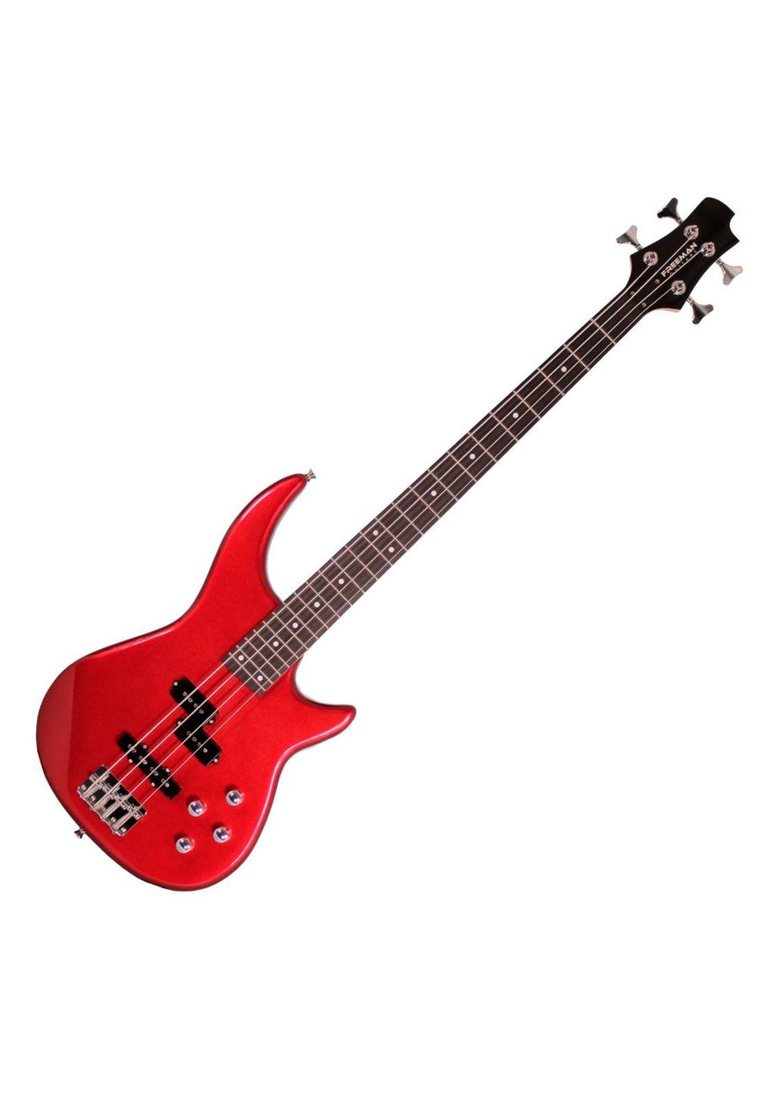 Bajo Electrico 4 cuerdas Freeman E84 Wine Red-0