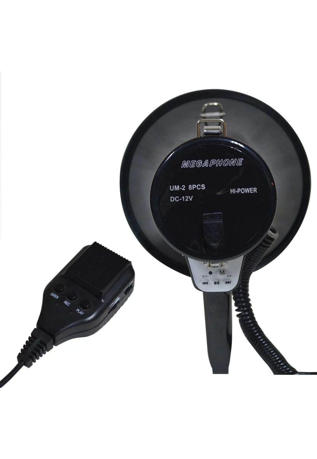 Megáfono Recargable de 50W Polyvox PYM-181 AU/BK-2