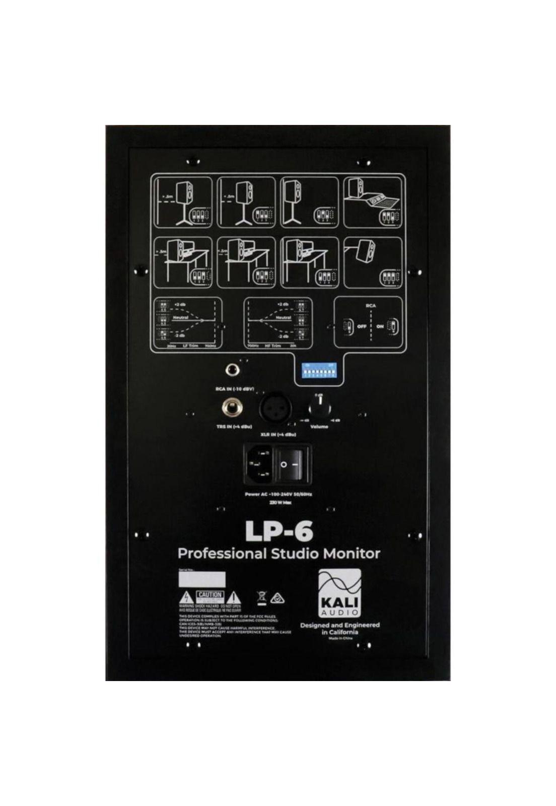 Monitor Estudio Kali Audio LP-6 Black (Unidad)-3