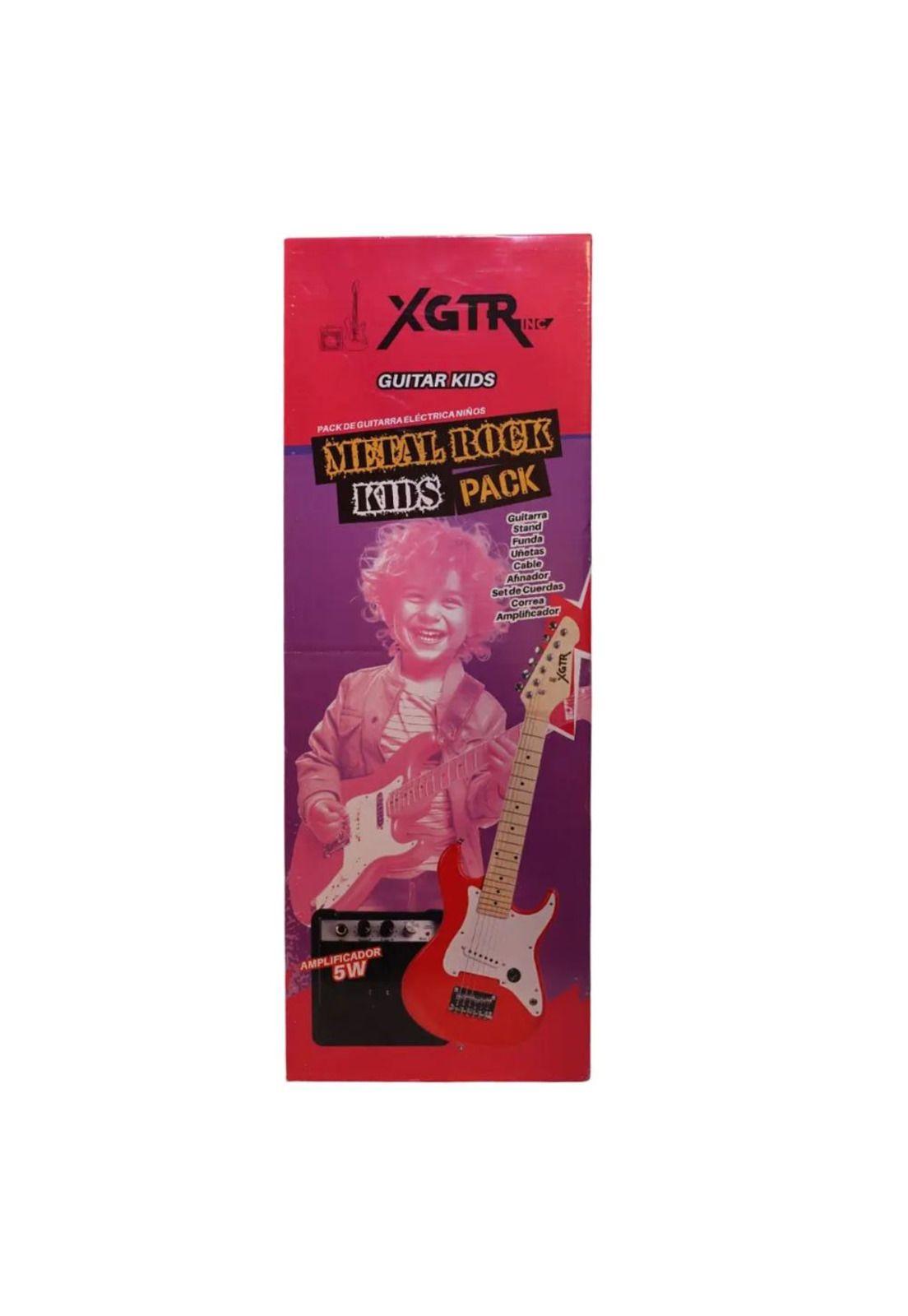 Full Pack Guitarra Electrica XGTR ST50 Kid Red-5