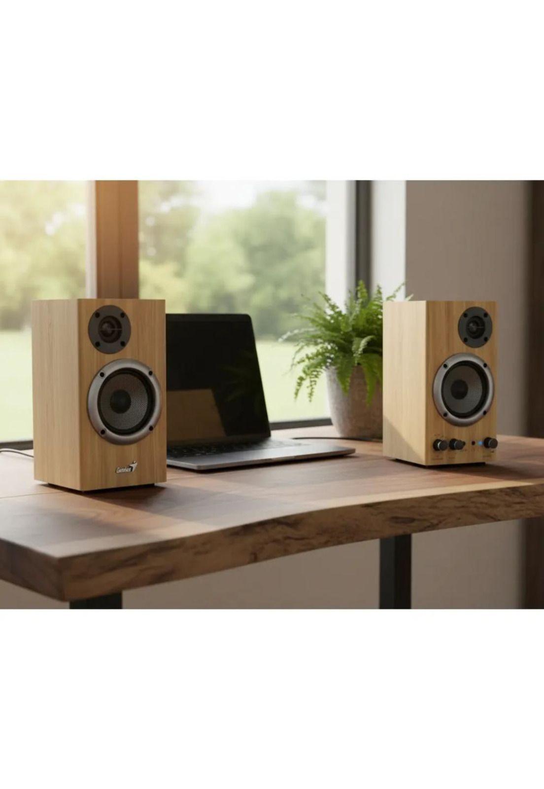 Parlante Genius SP-HF520BT Pine Wood-3
