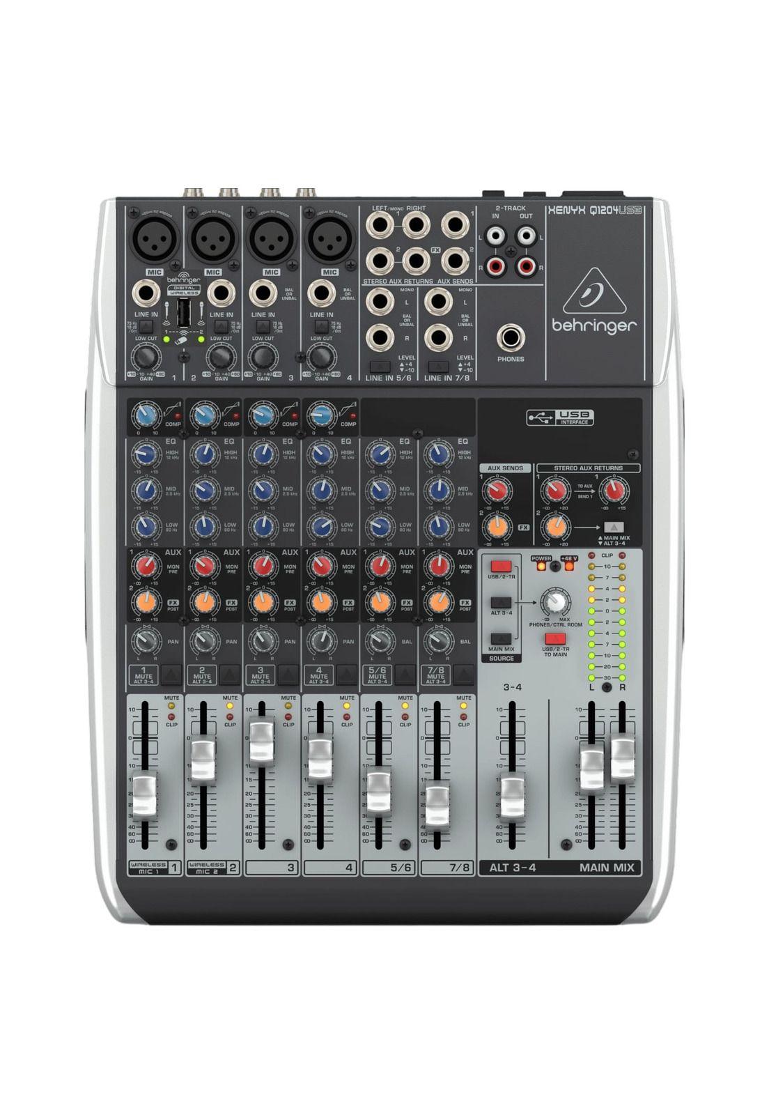 Mixer Analogo 12 entradas Behringer Xenyx Q1204USB-0