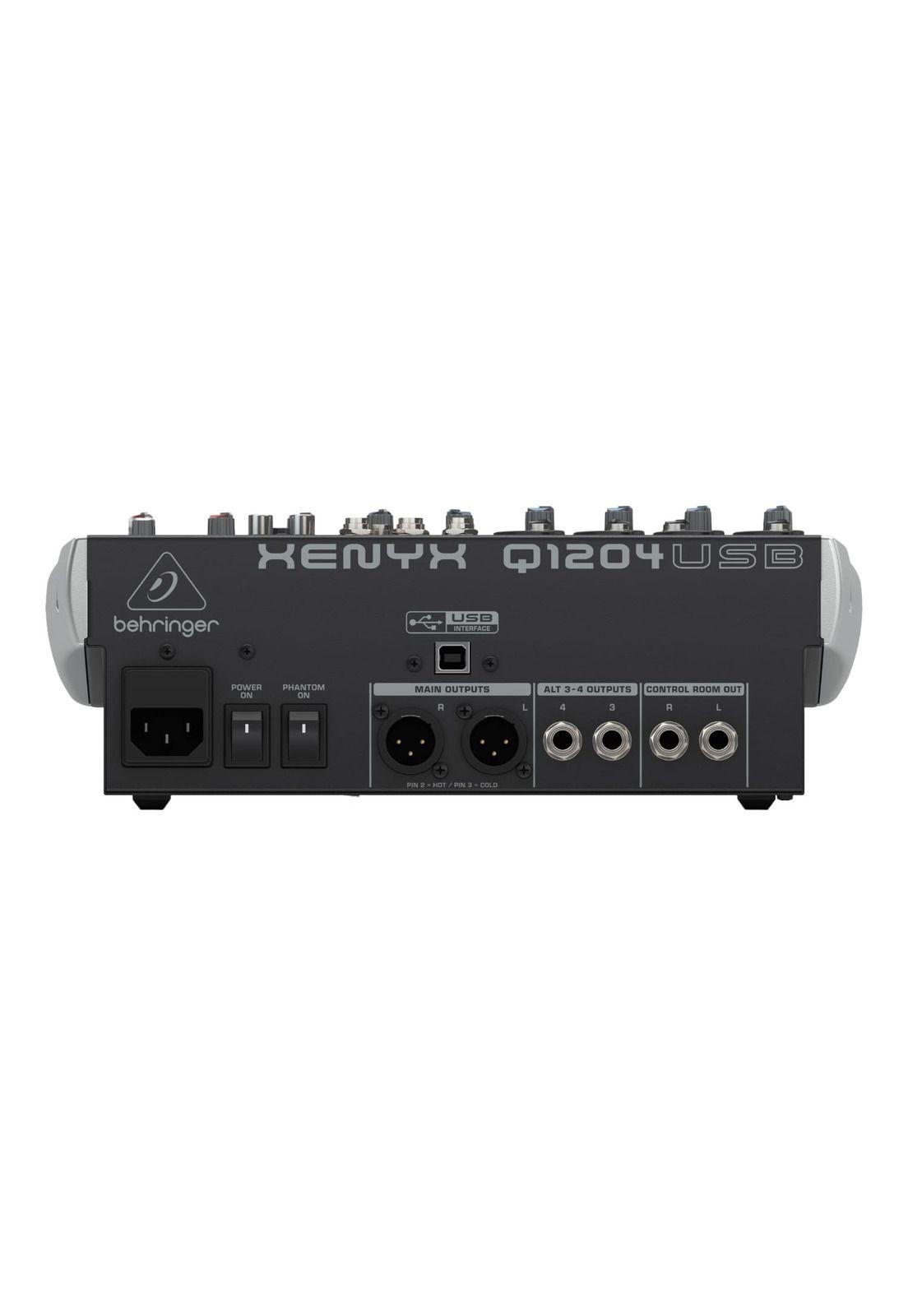 Mixer Analogo 12 entradas Behringer Xenyx Q1204USB-2