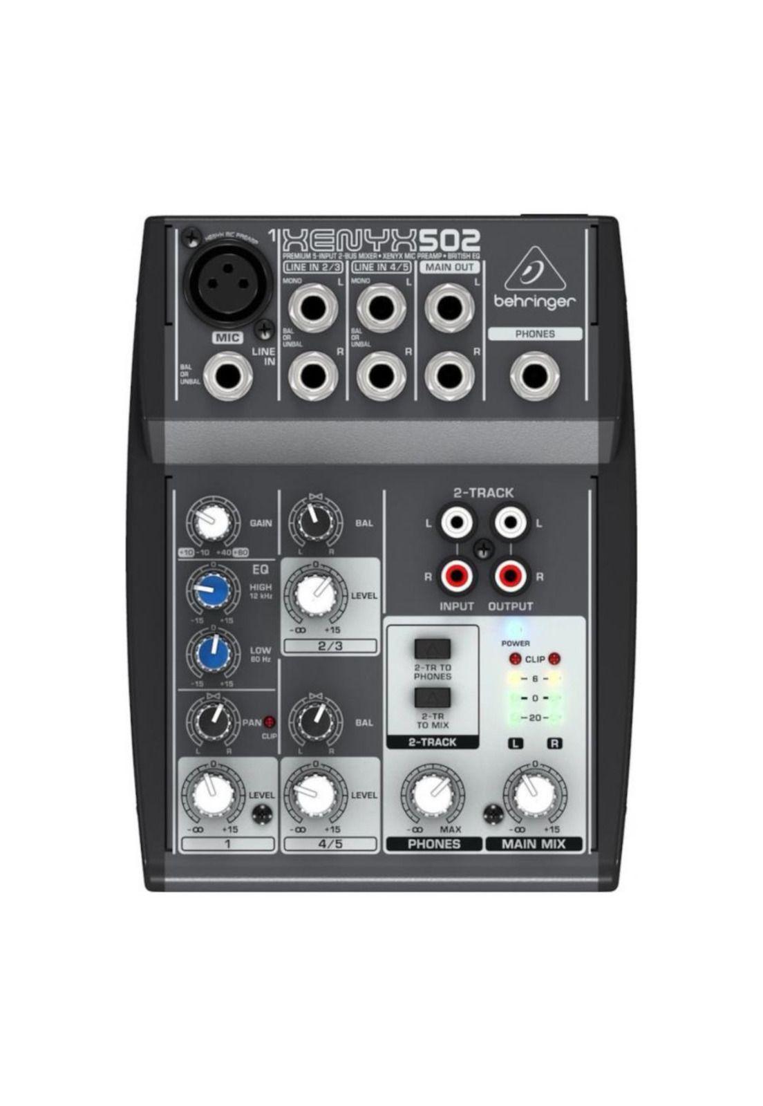 Mixer Analogo de 3 canales Behringer XENYX 502USB-0