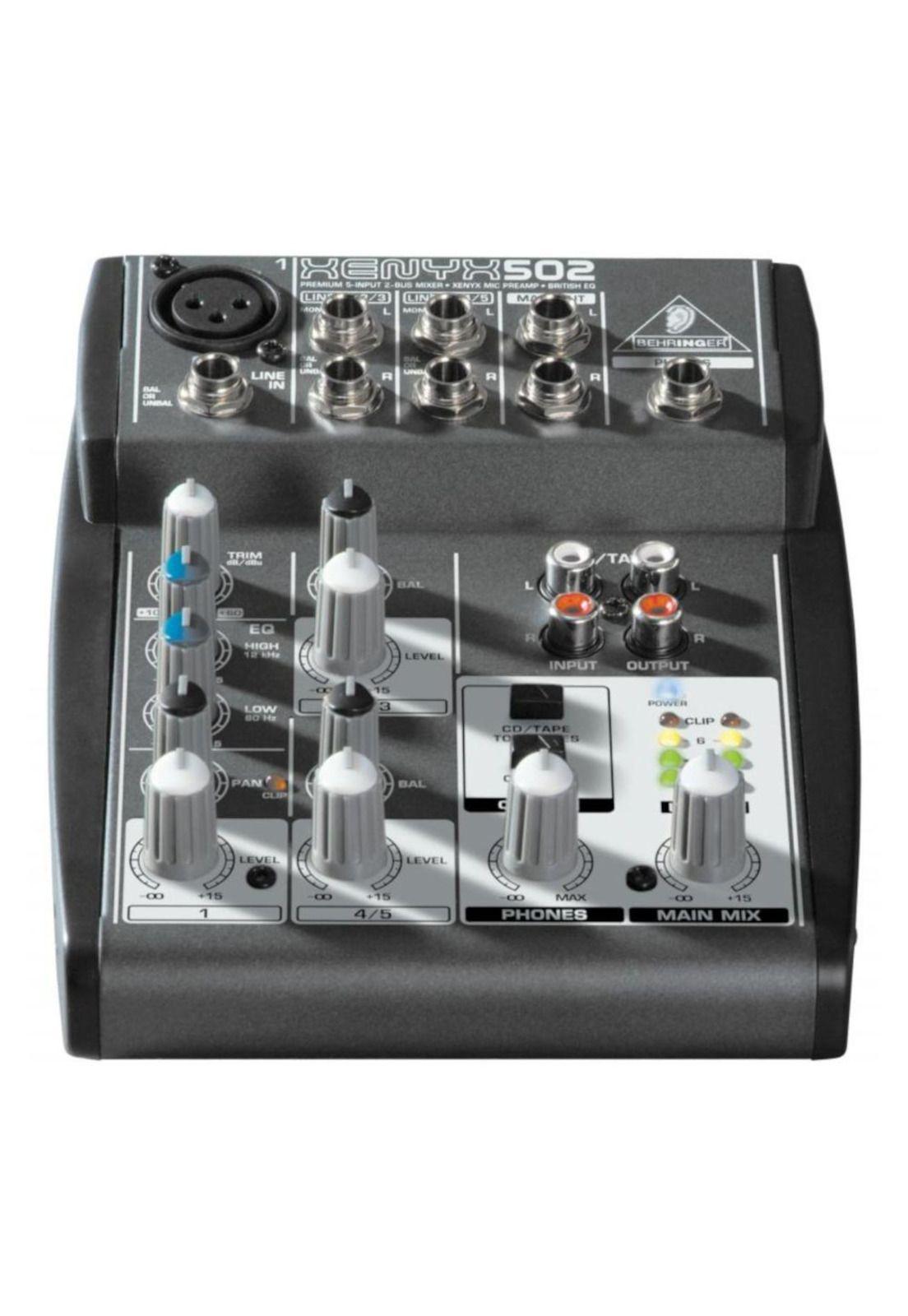 Mixer Analogo de 3 canales Behringer XENYX 502USB-2