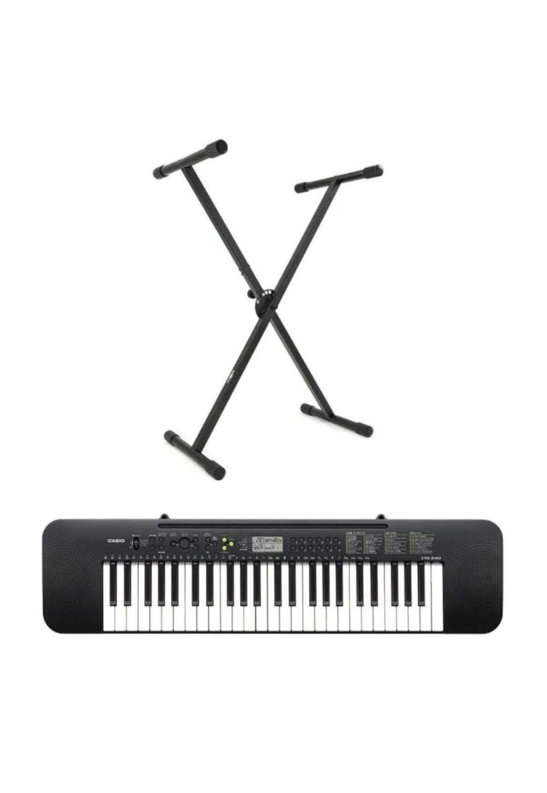 Pack Teclado Casio CTK-240 + atril de tubo simple-0