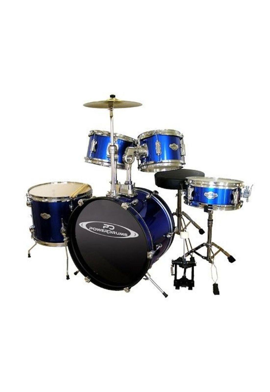 Bateria para niño 5 piezas Power Drums PD-03 BL-0