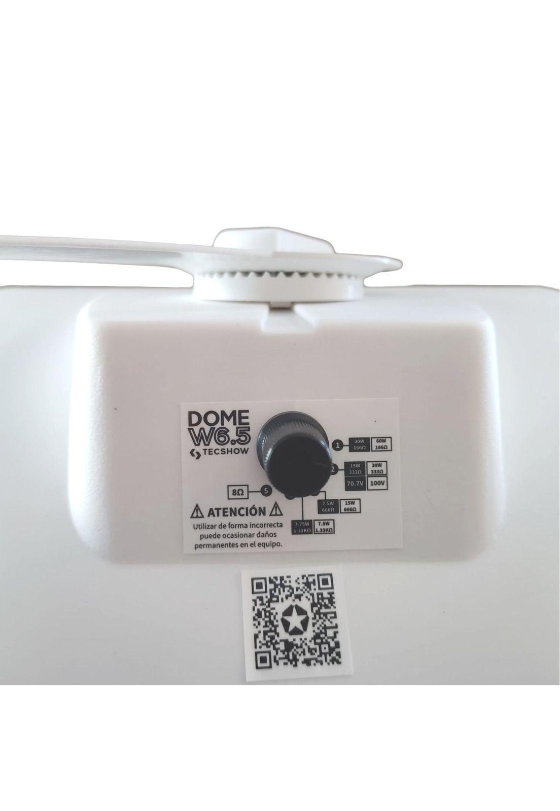 Parlantes Ambientales Tecshow DOME W6.5 Blanco (par)-4