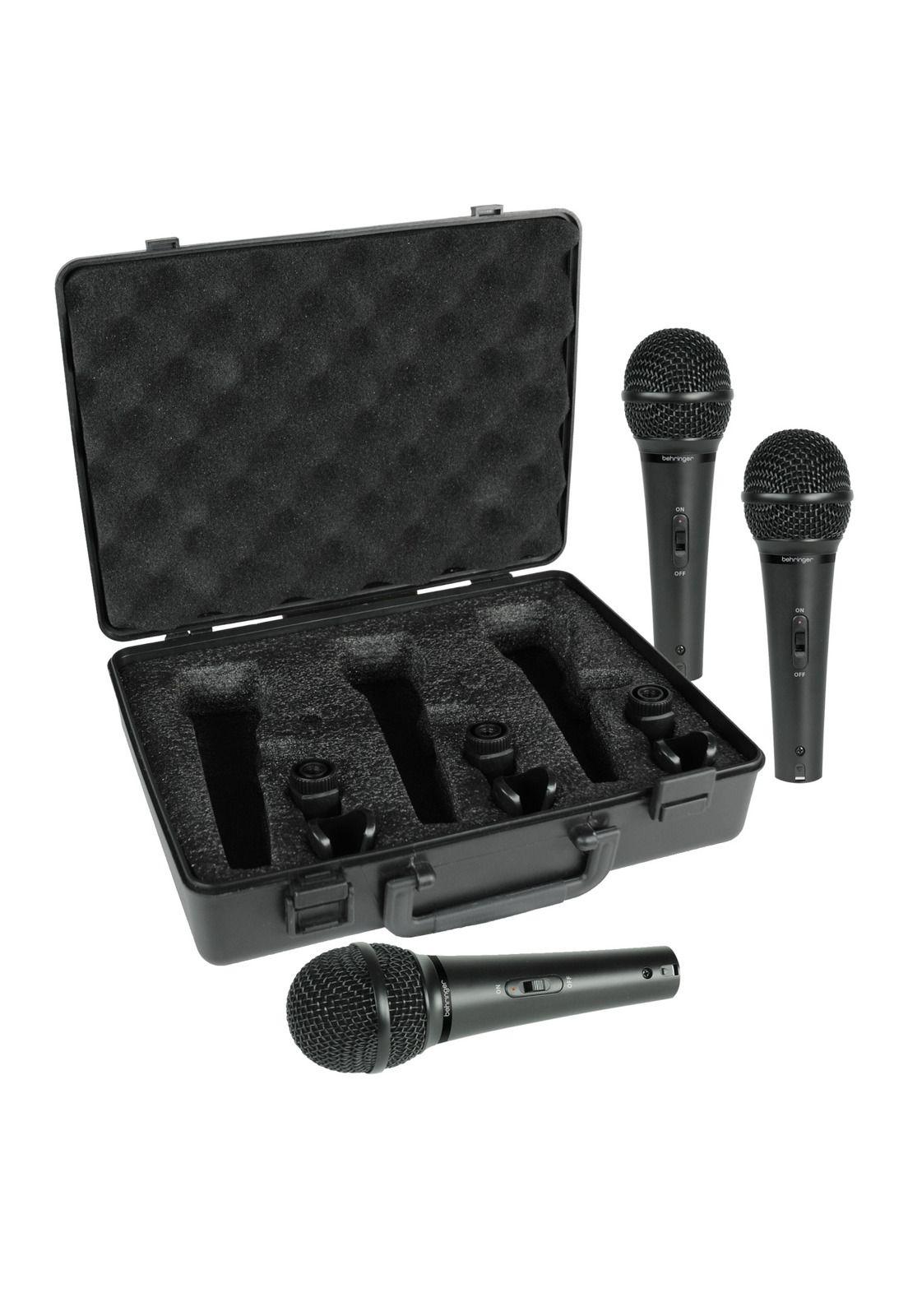 Set 3 Microfonos Dinamicos Behringer XM1800S-0