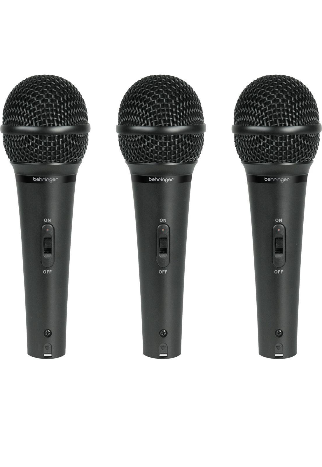 Set 3 Microfonos Dinamicos Behringer XM1800S-1