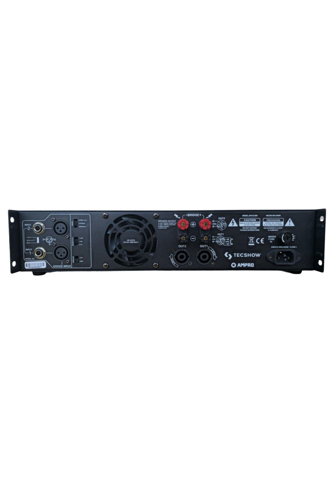 Amplificador de Potencia Tecshow APX-II 600-2