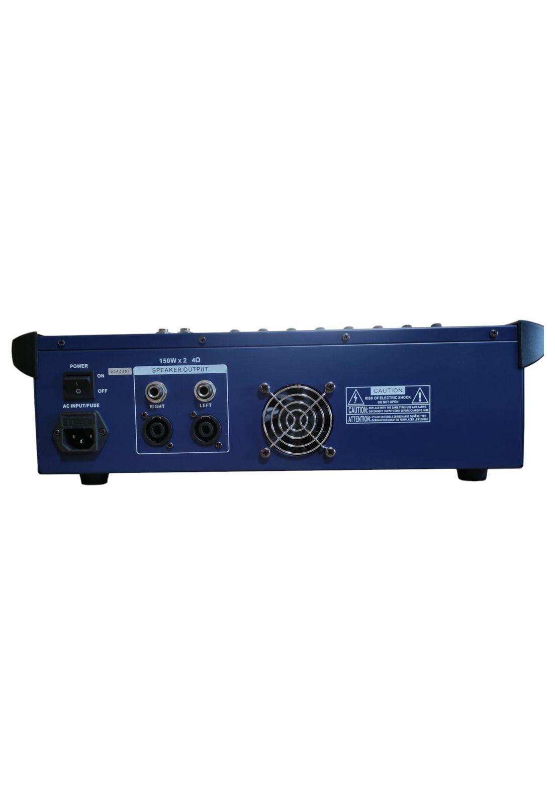 Mixer Amplificado 8 canales Mekse uks8 USB-2