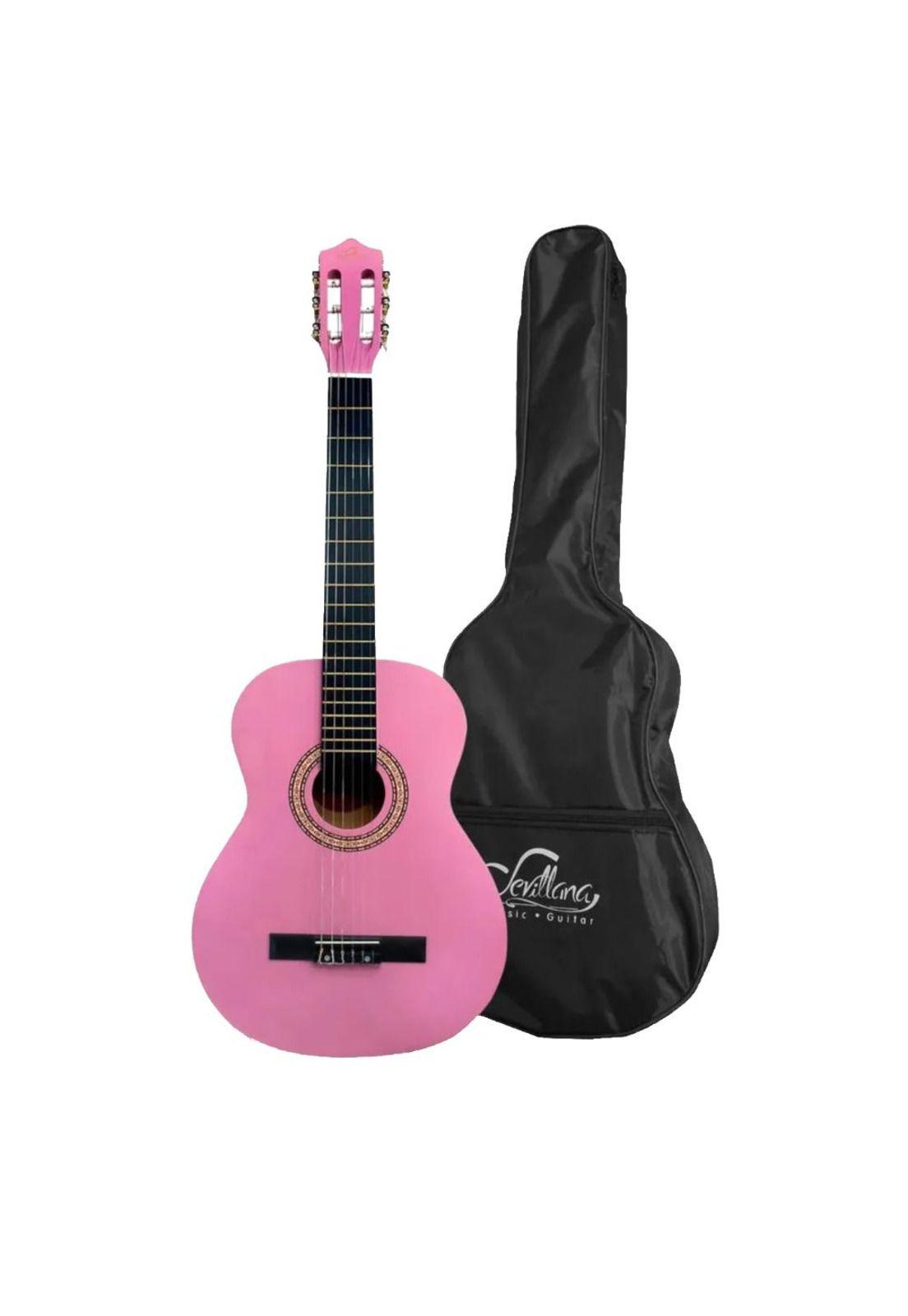 Guitarra Acustica 30" Sevillana 08457 Pink-0